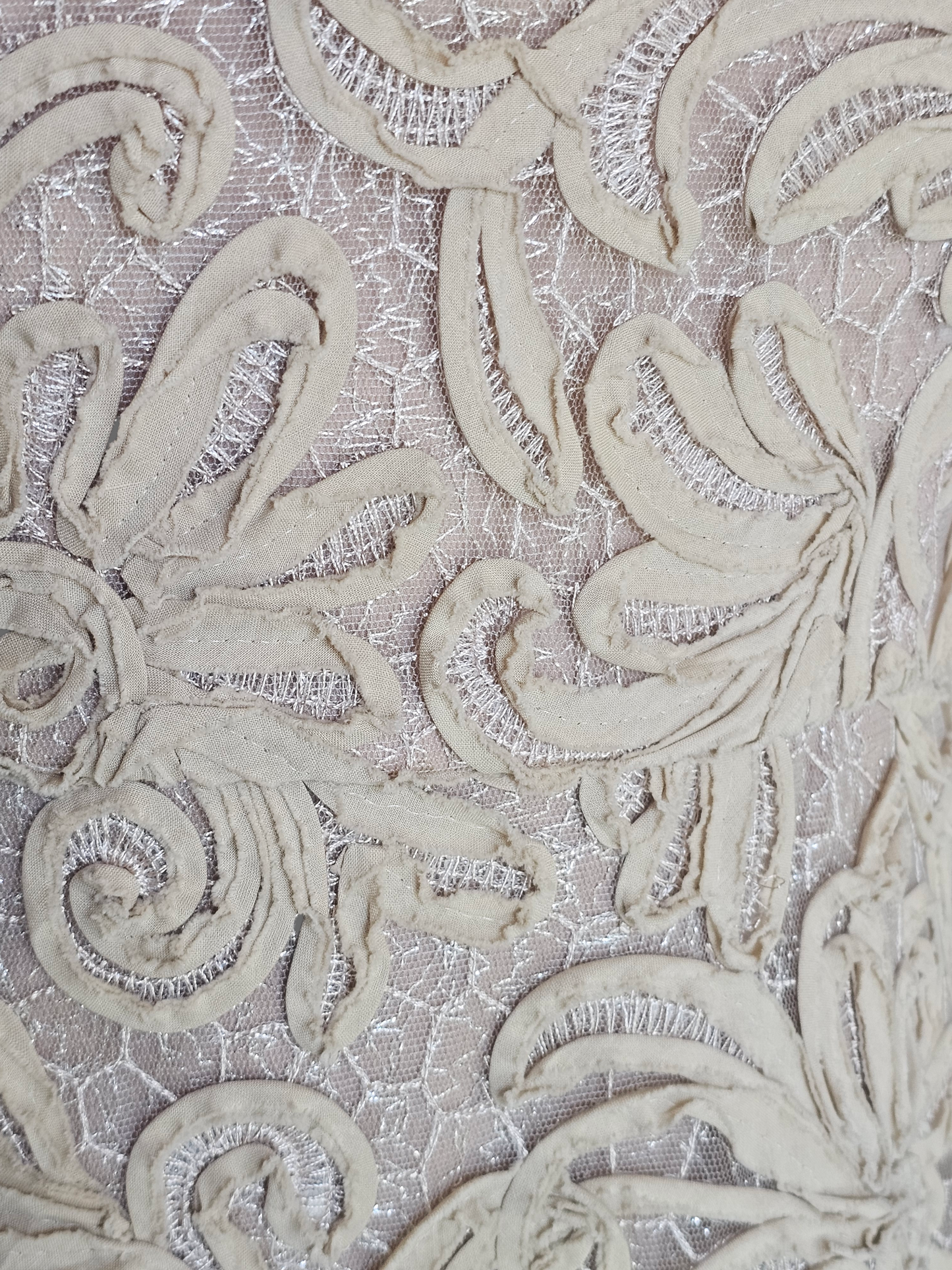 Taupe 3D Lace Illusion Cocktail/Party Dress - BCBG