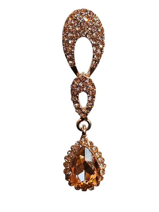 Rose Gold Long Drop Earring