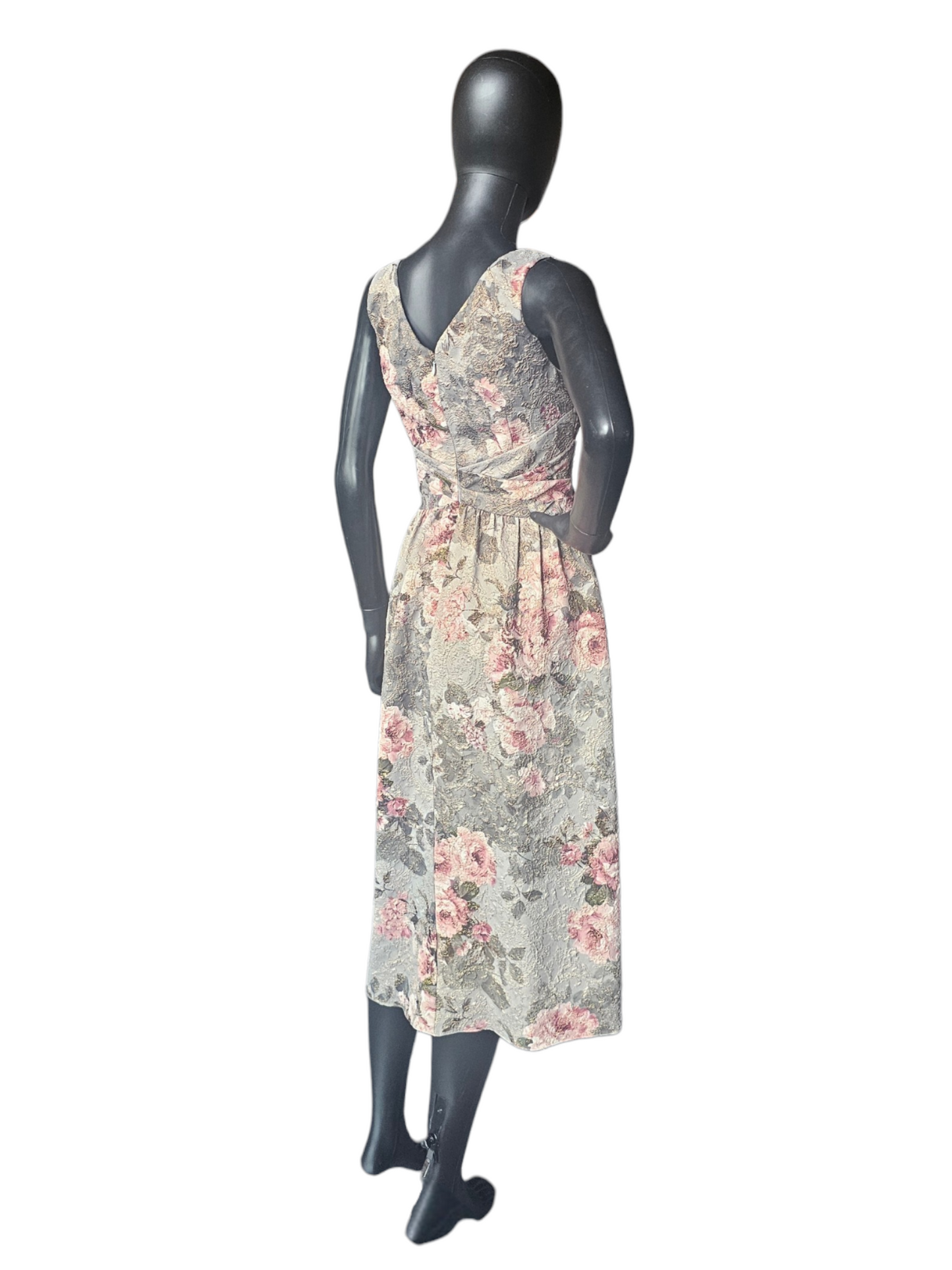 Floral Matelasse V-Neck Party - Adrianna Papell
