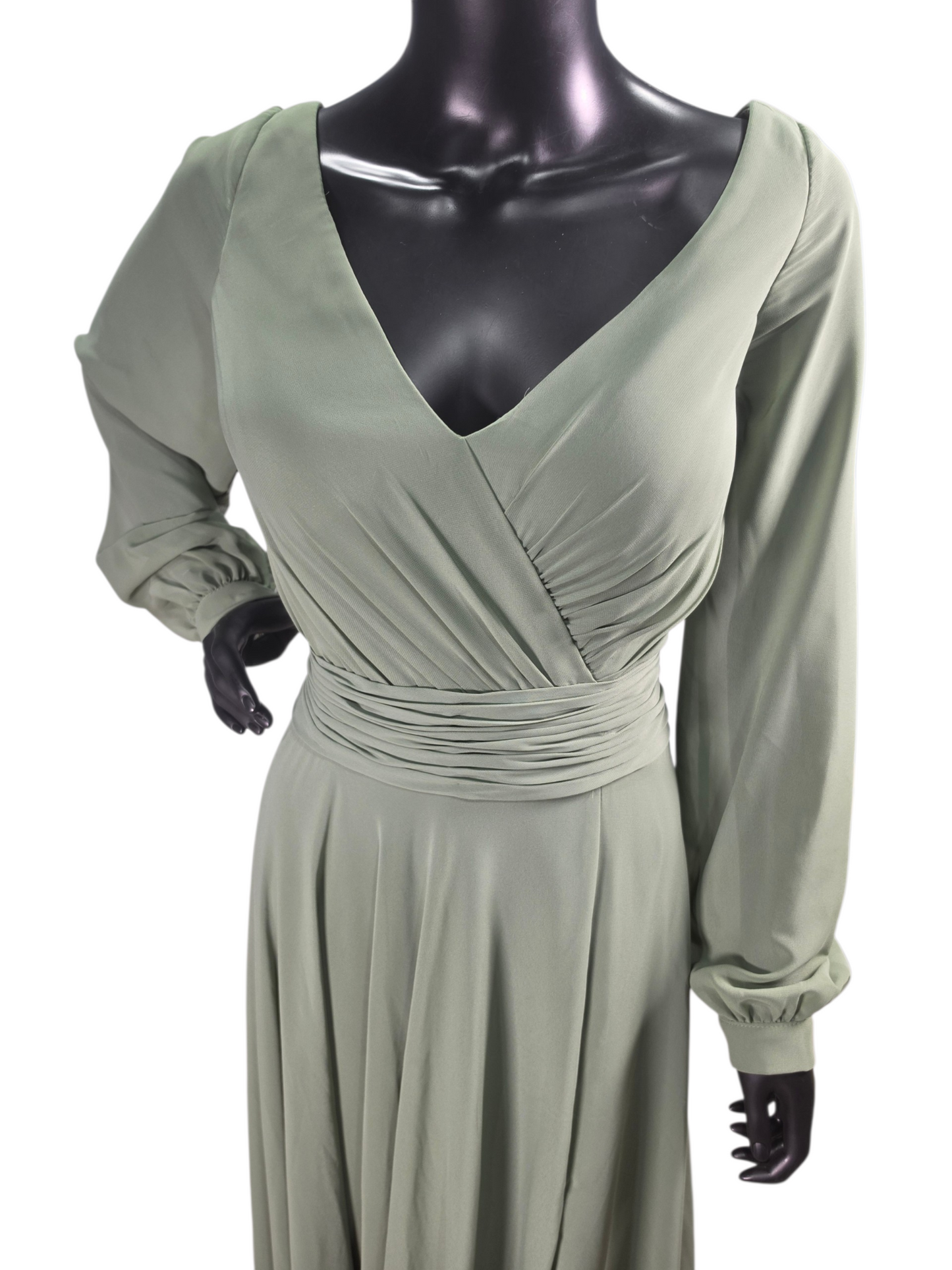 Evergreen Chiffon Pilgrim Sleeve - Kanalik
