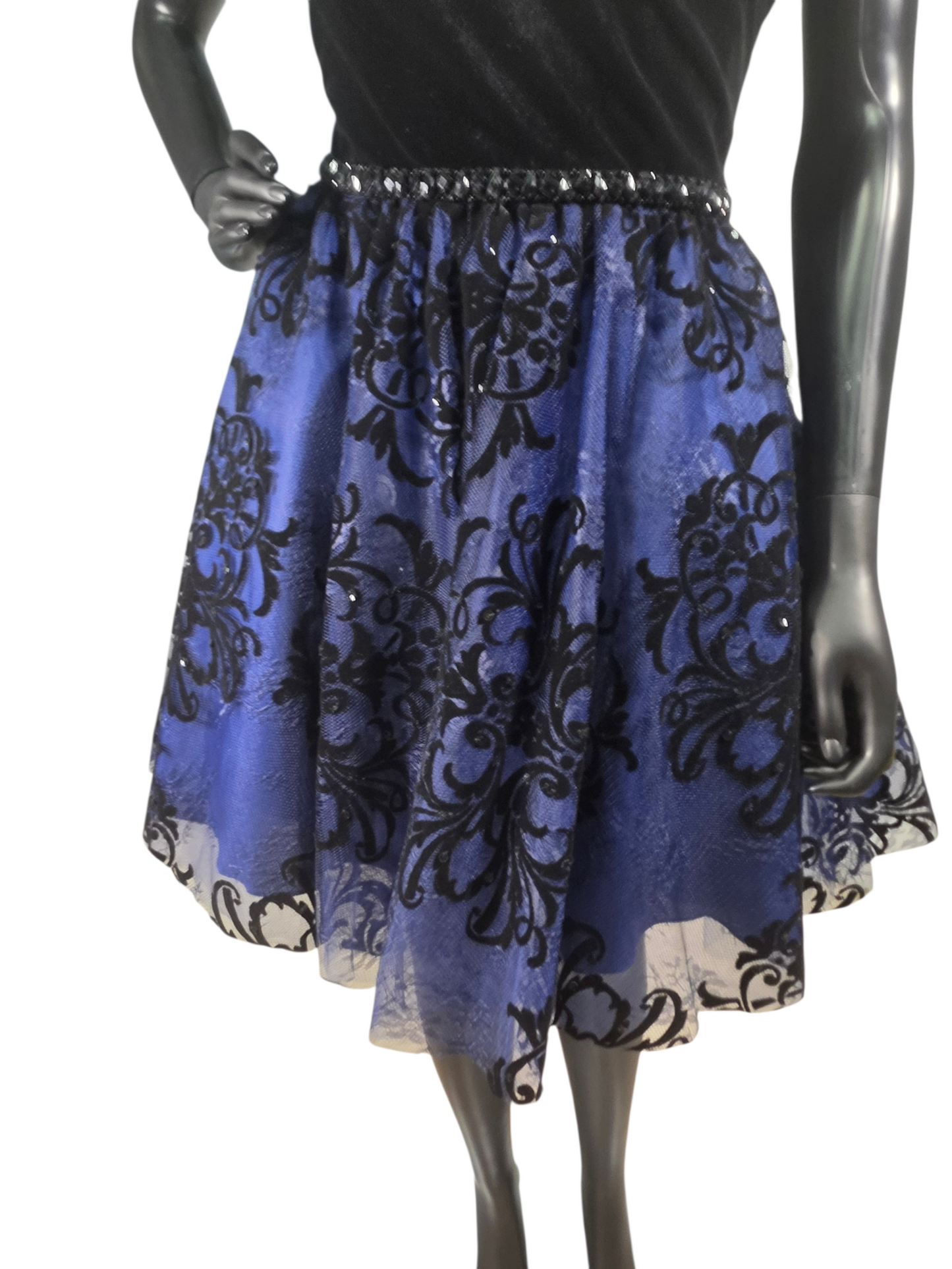 Black/Royal Blue Sweetheart Mini - Mori Lee