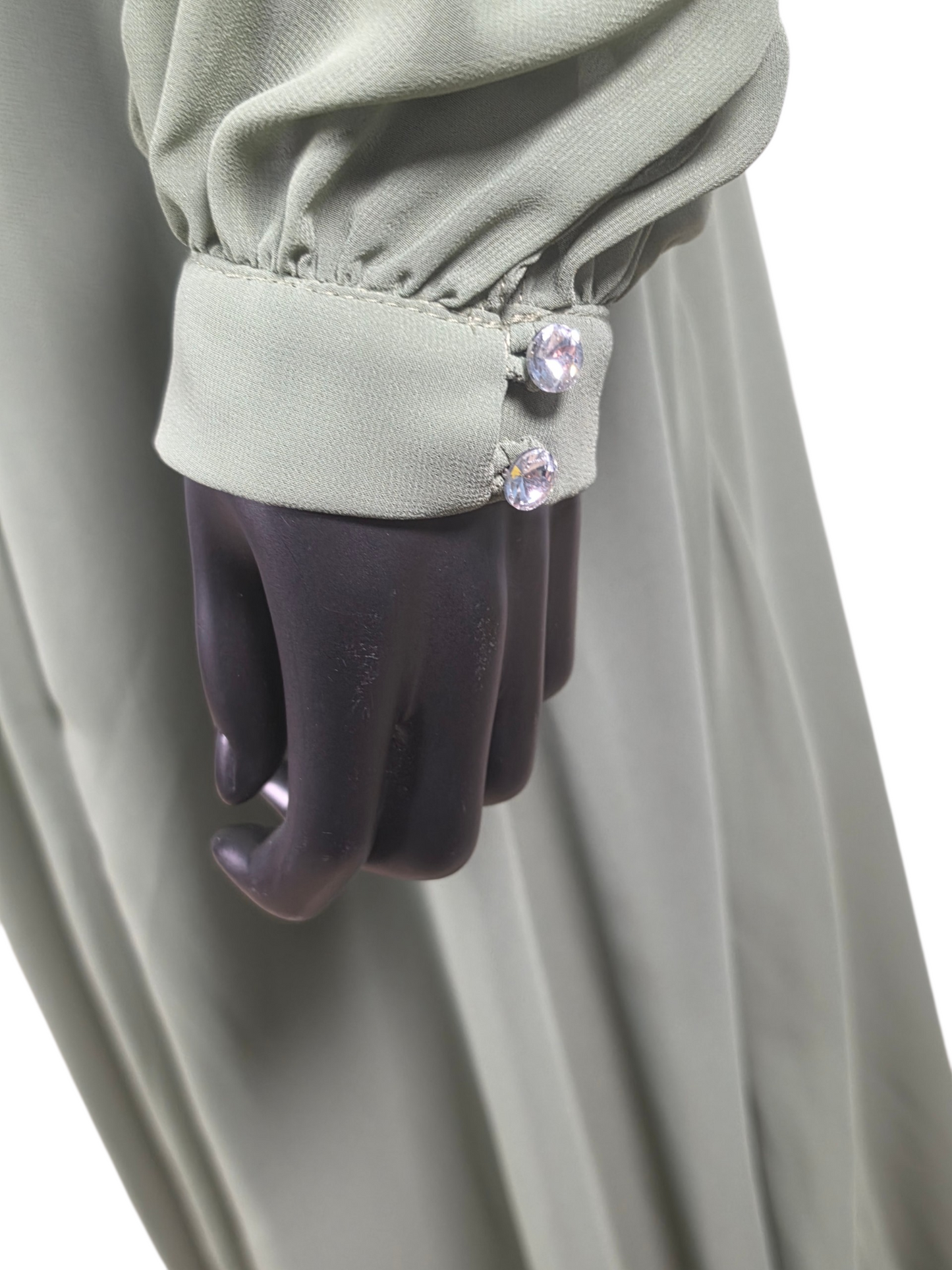 Evergreen Chiffon Pilgrim Sleeve - Kanalik