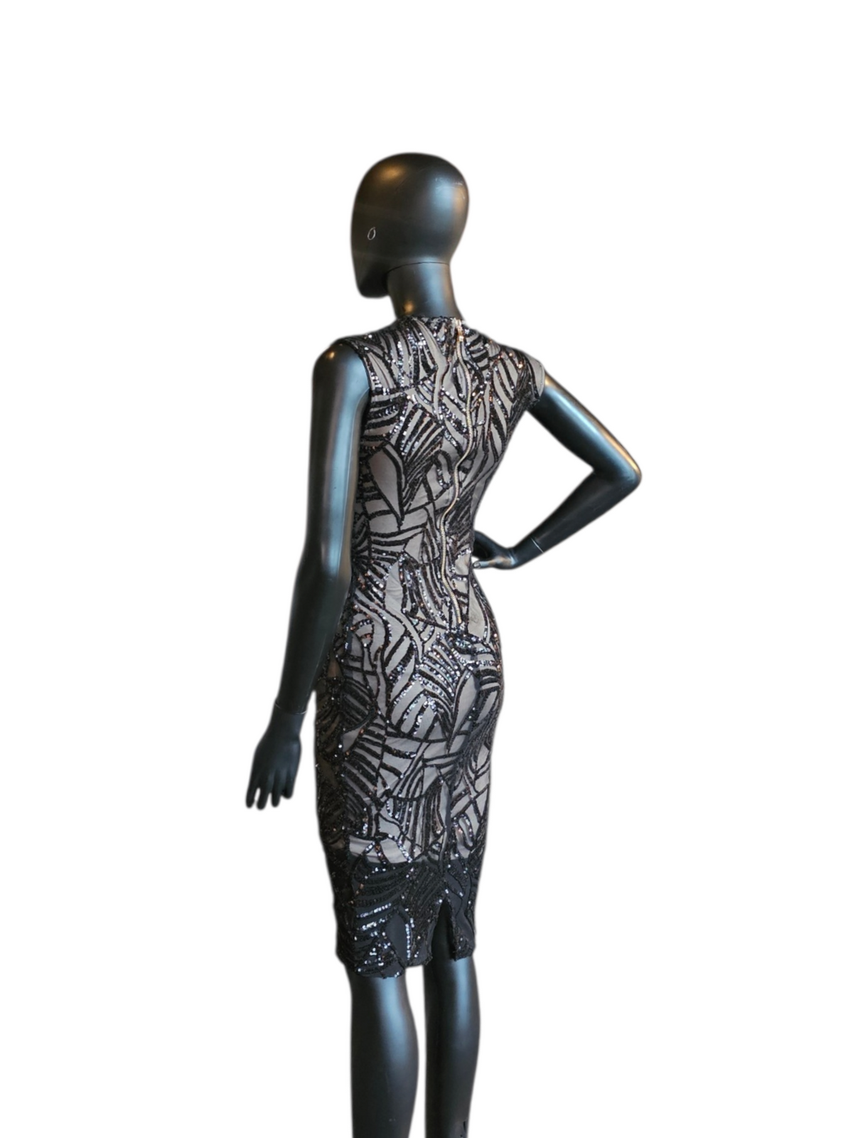 Black Sequin Pencil Sheath Dress Formal/Homecoming Dress - Akiria Chicago
