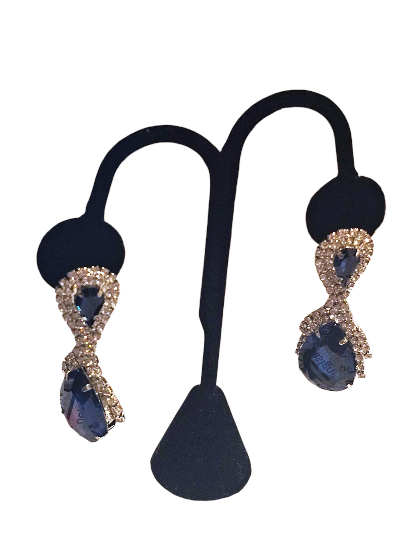 Sapphire Teardrop Crystal Earring