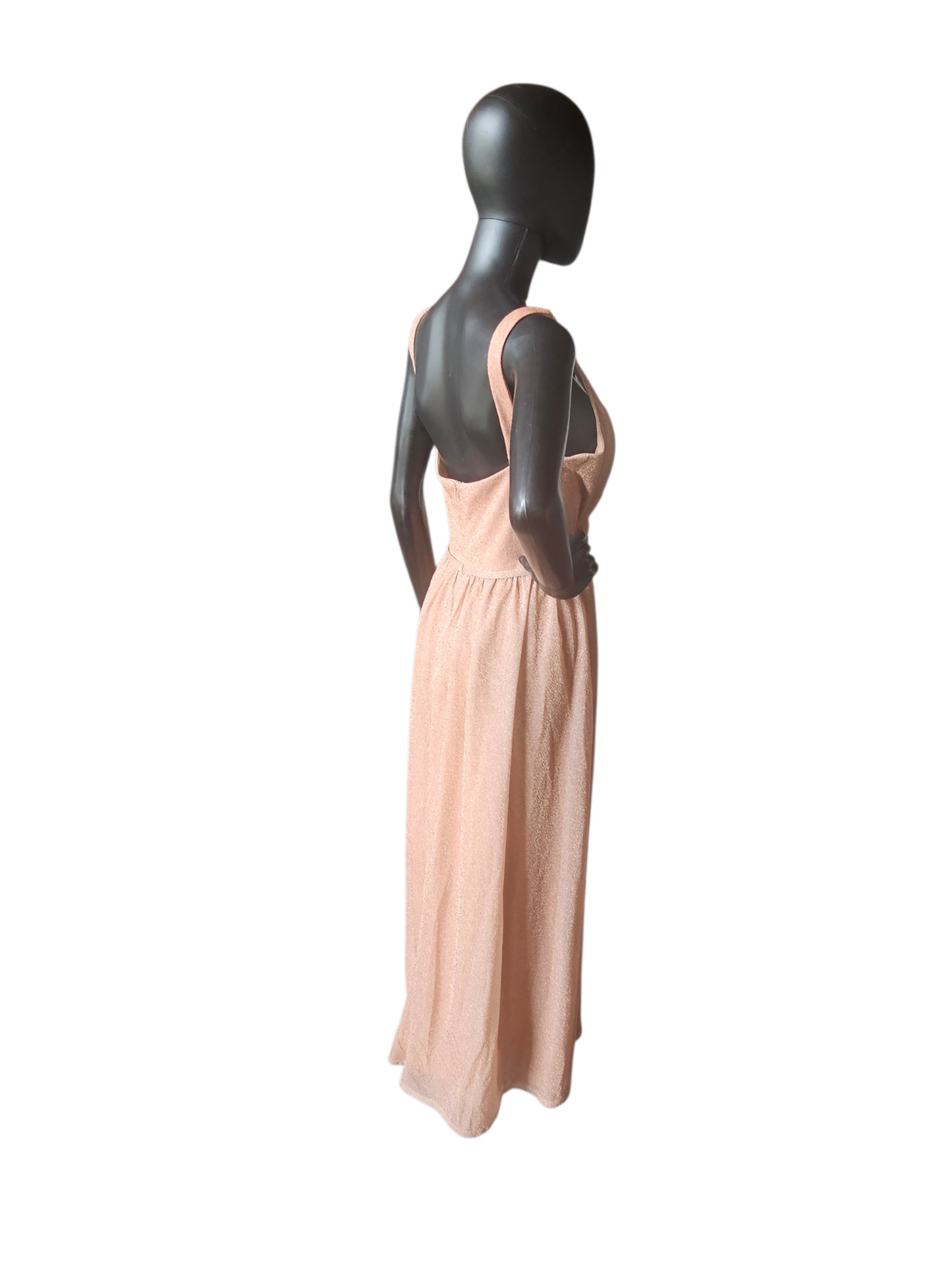 Pink Sparkle Scoop Maxi Formal Dress - Da Vinci
