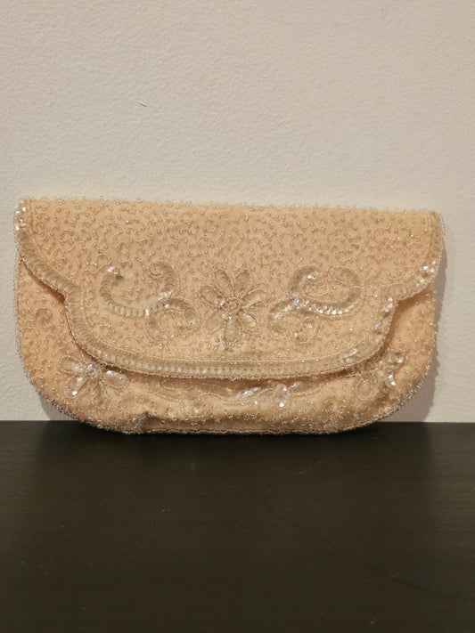 Vintage Peach Clutch