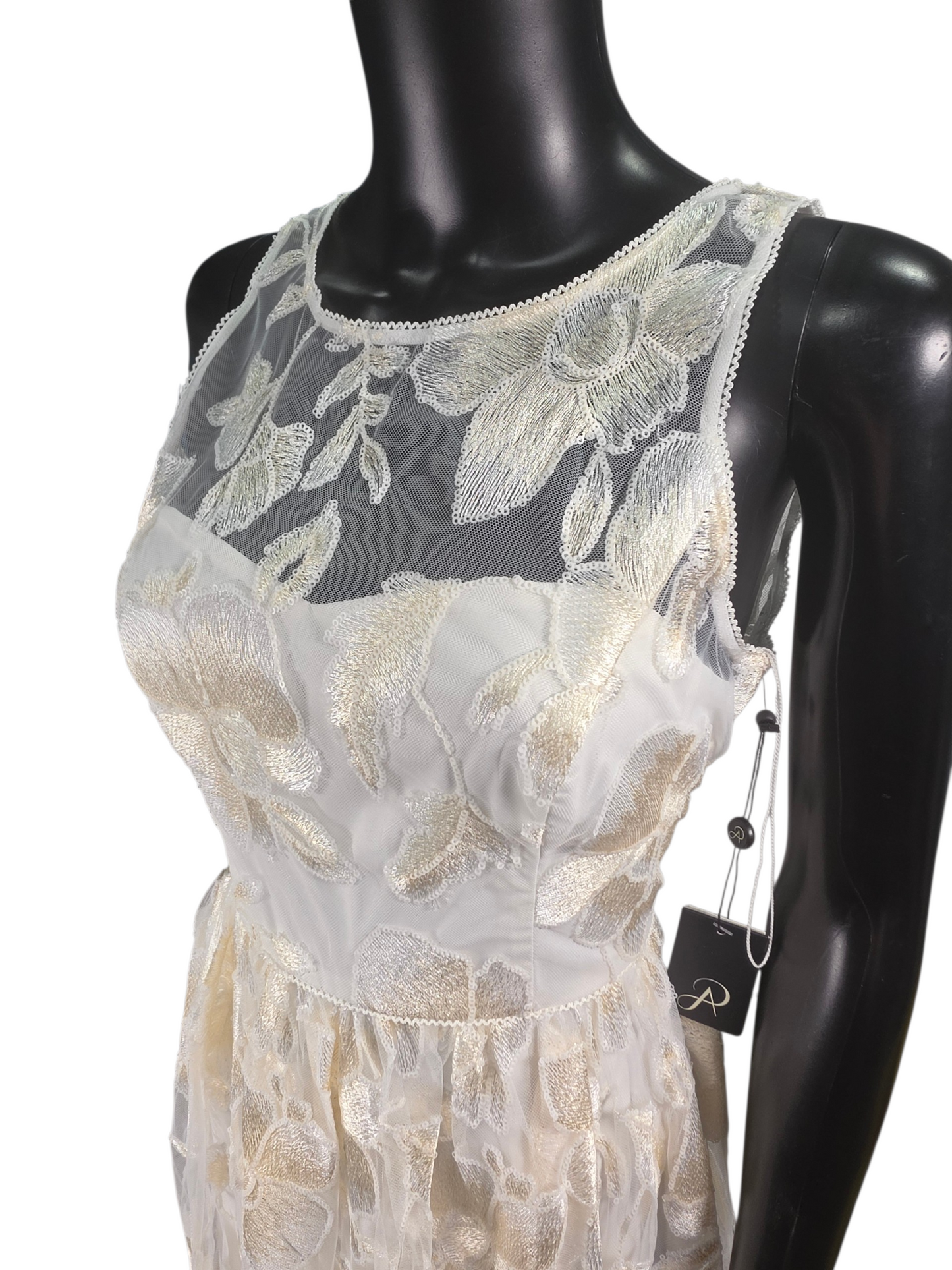 Ivory/Blush Floral Embroidered - Adrianna Papell