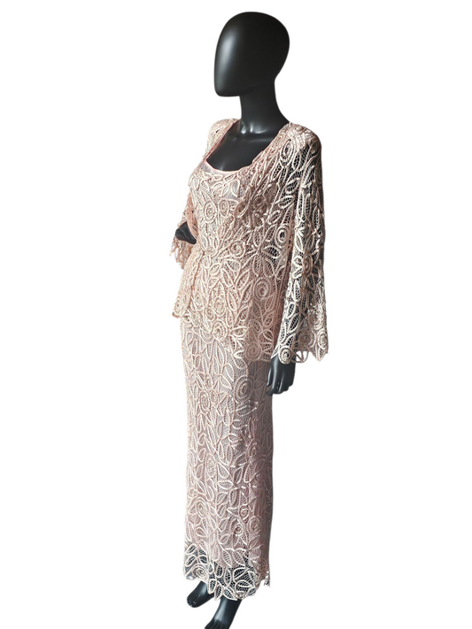 Soft Pink 3 Piece Dress 100% Silk - Soulmates