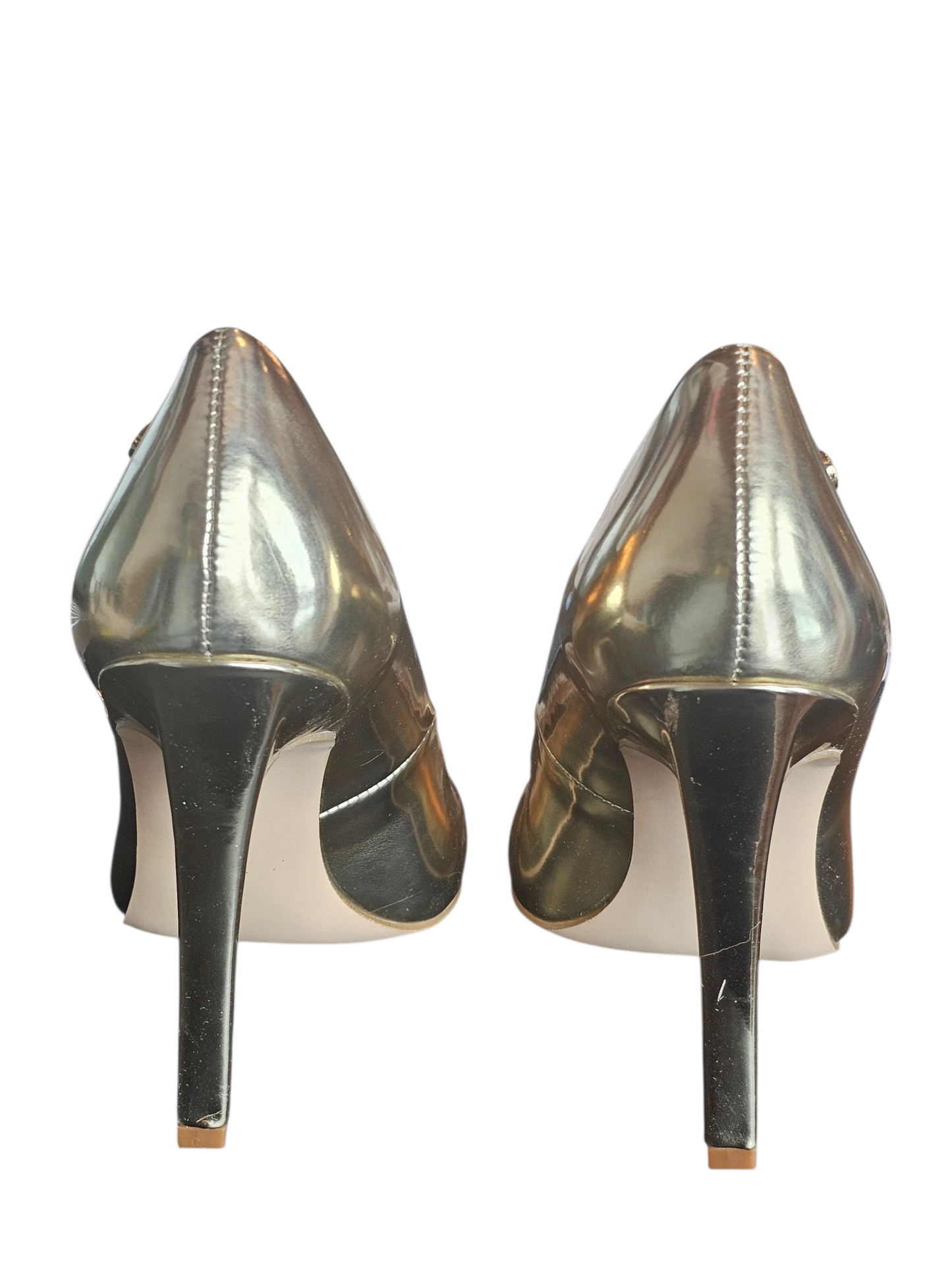 Gold Patent Leather Pump Shoe - Calvin Klein