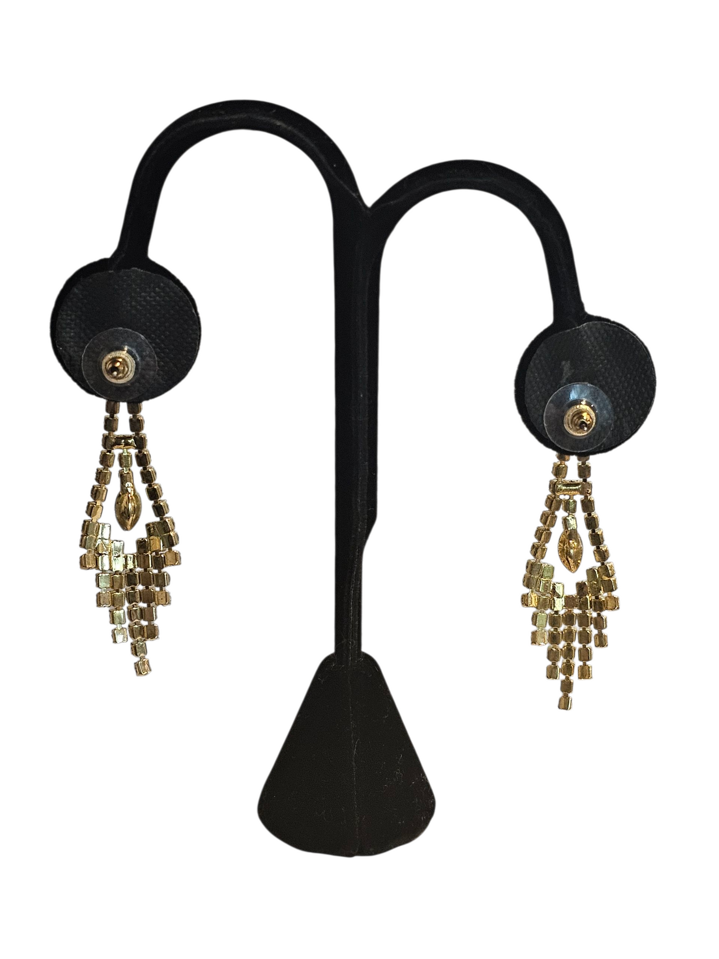 Gold/Turquoise Fringe Earring