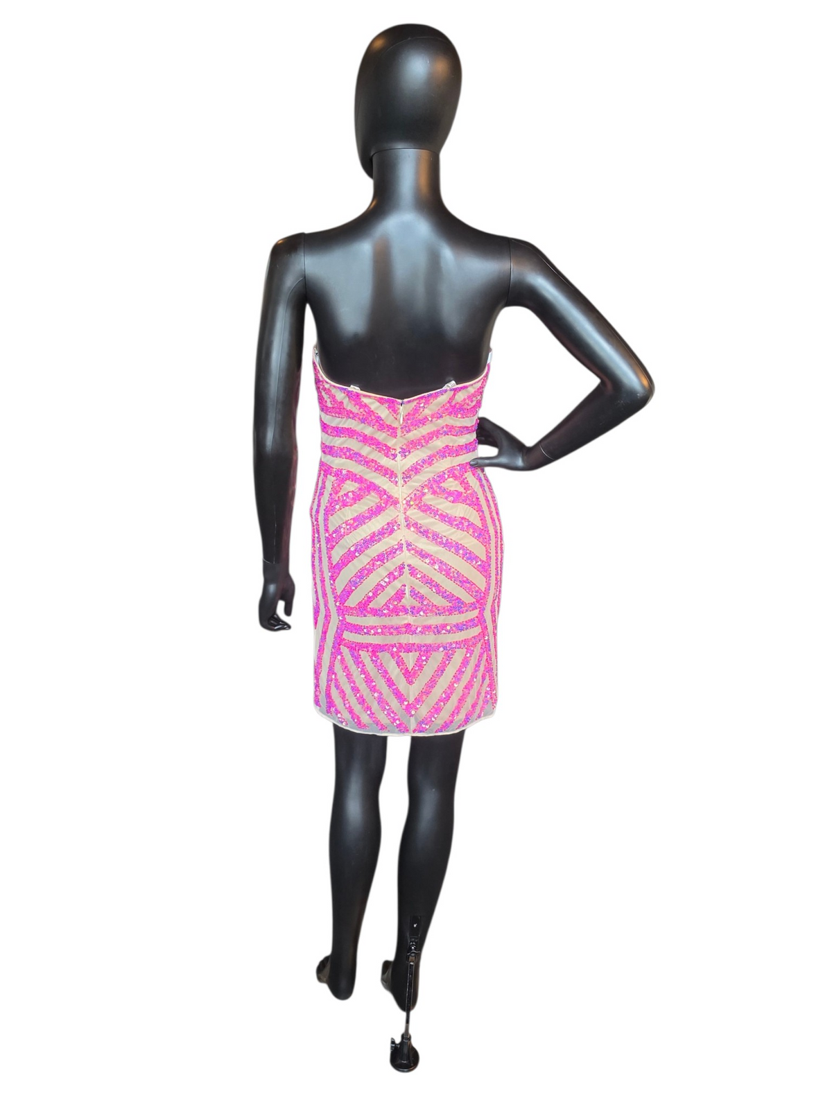 Raspberry Strapless Body Con - Primavera