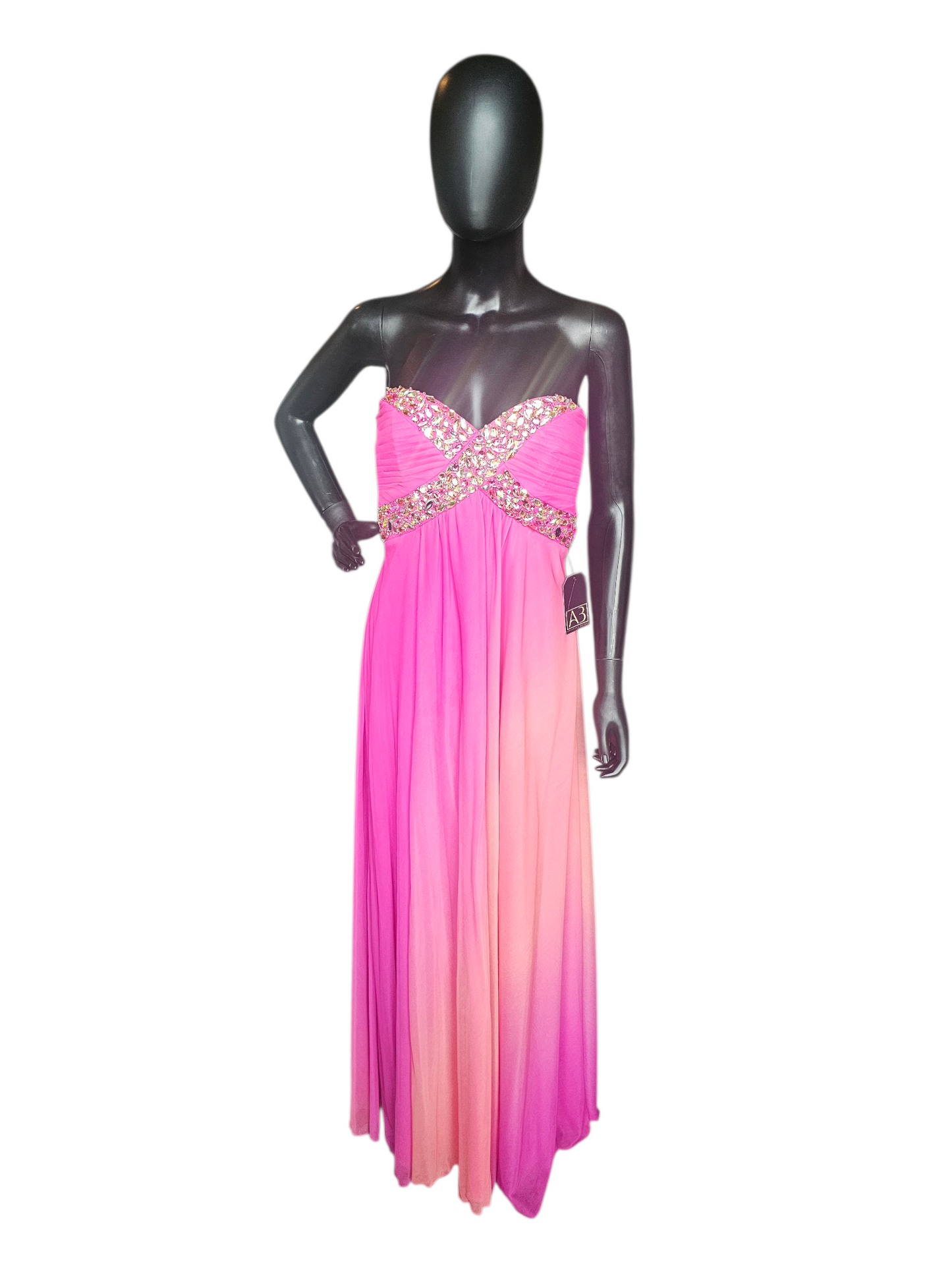 Y2K Pink/Orange Ombre Prom Dress - My Michelle