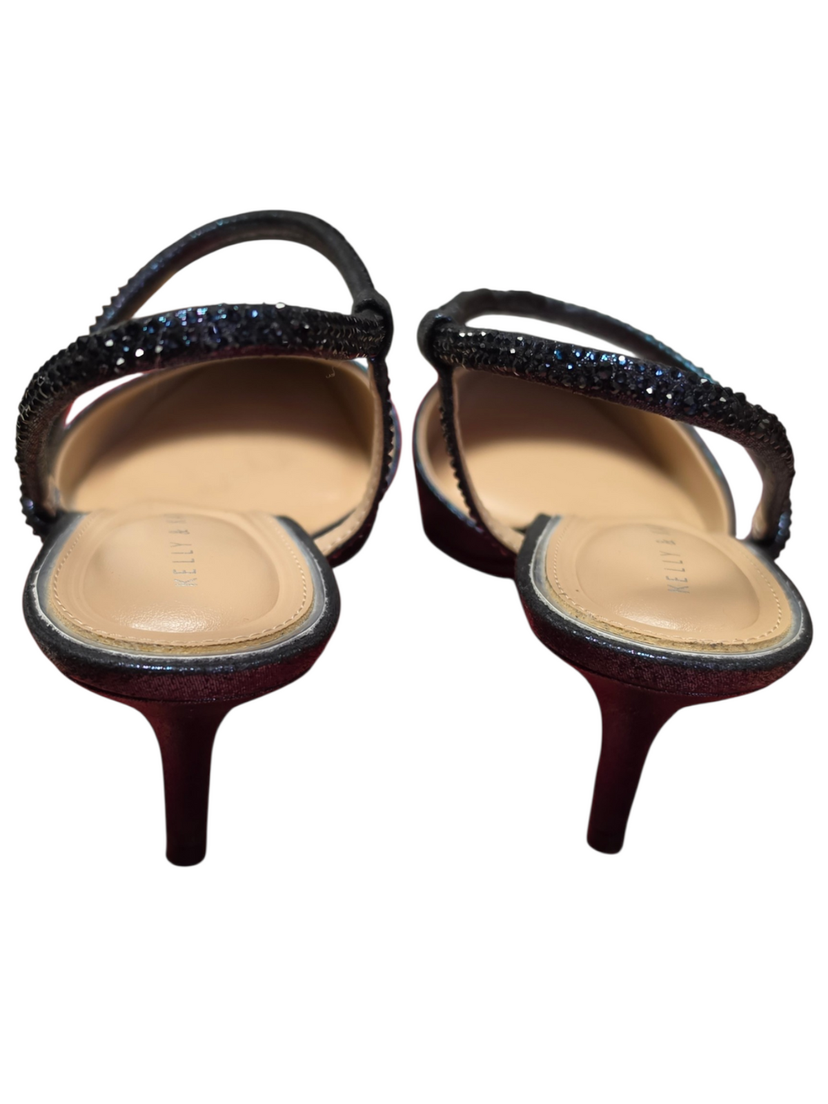 Blue Shimmer Slingback Dress Shoes - Kelly & Katie