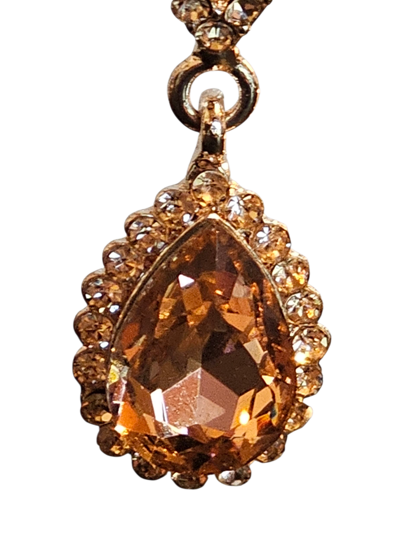 Rose Gold Long Drop Earring