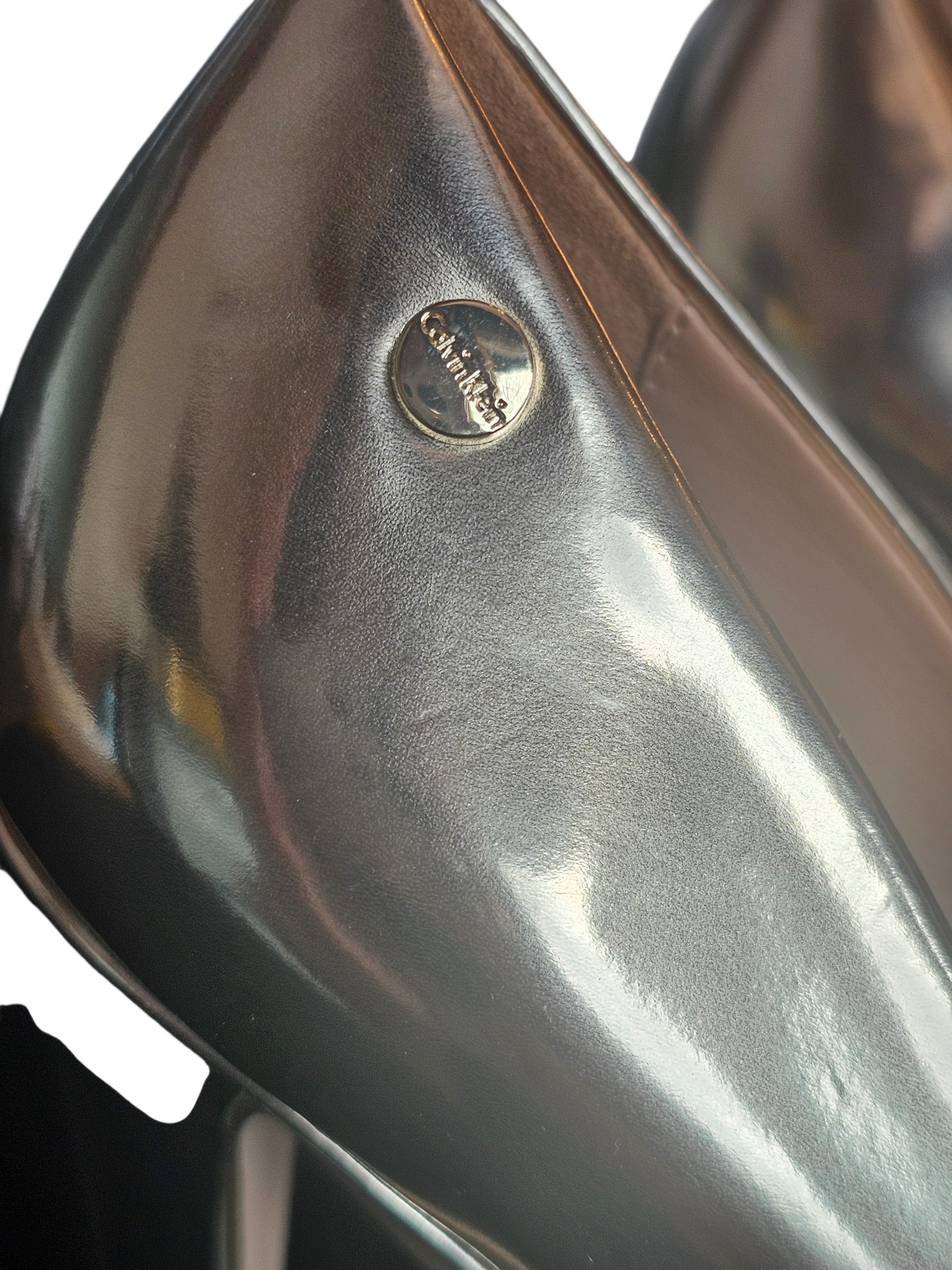 Gold Patent Leather Pump Shoe - Calvin Klein