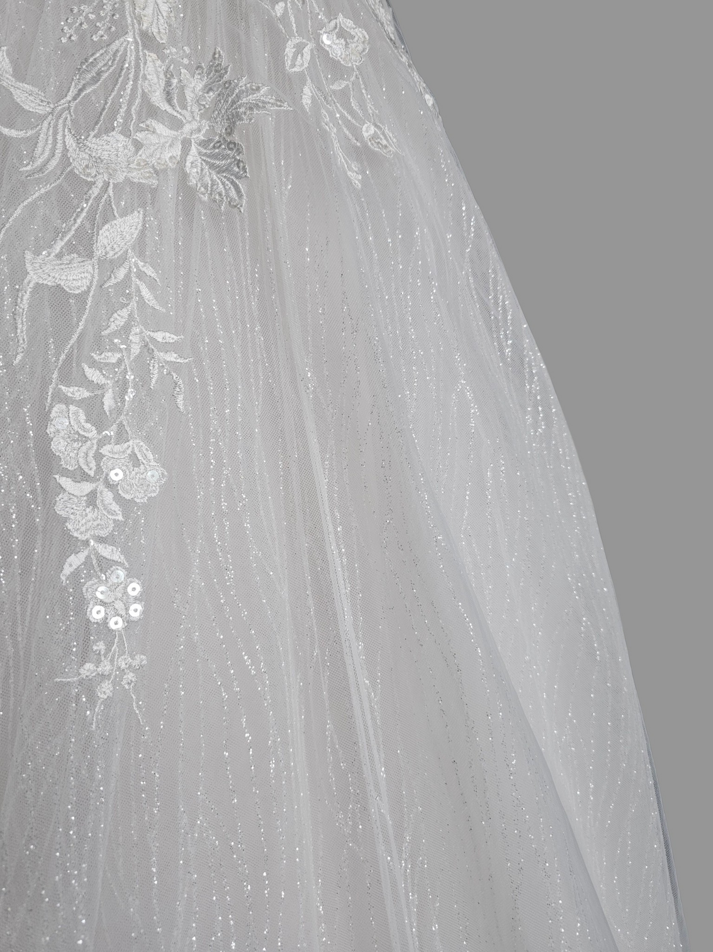Sweetheart Plunge Maximalist Sparkle Wedding Gown - Justin Alexander