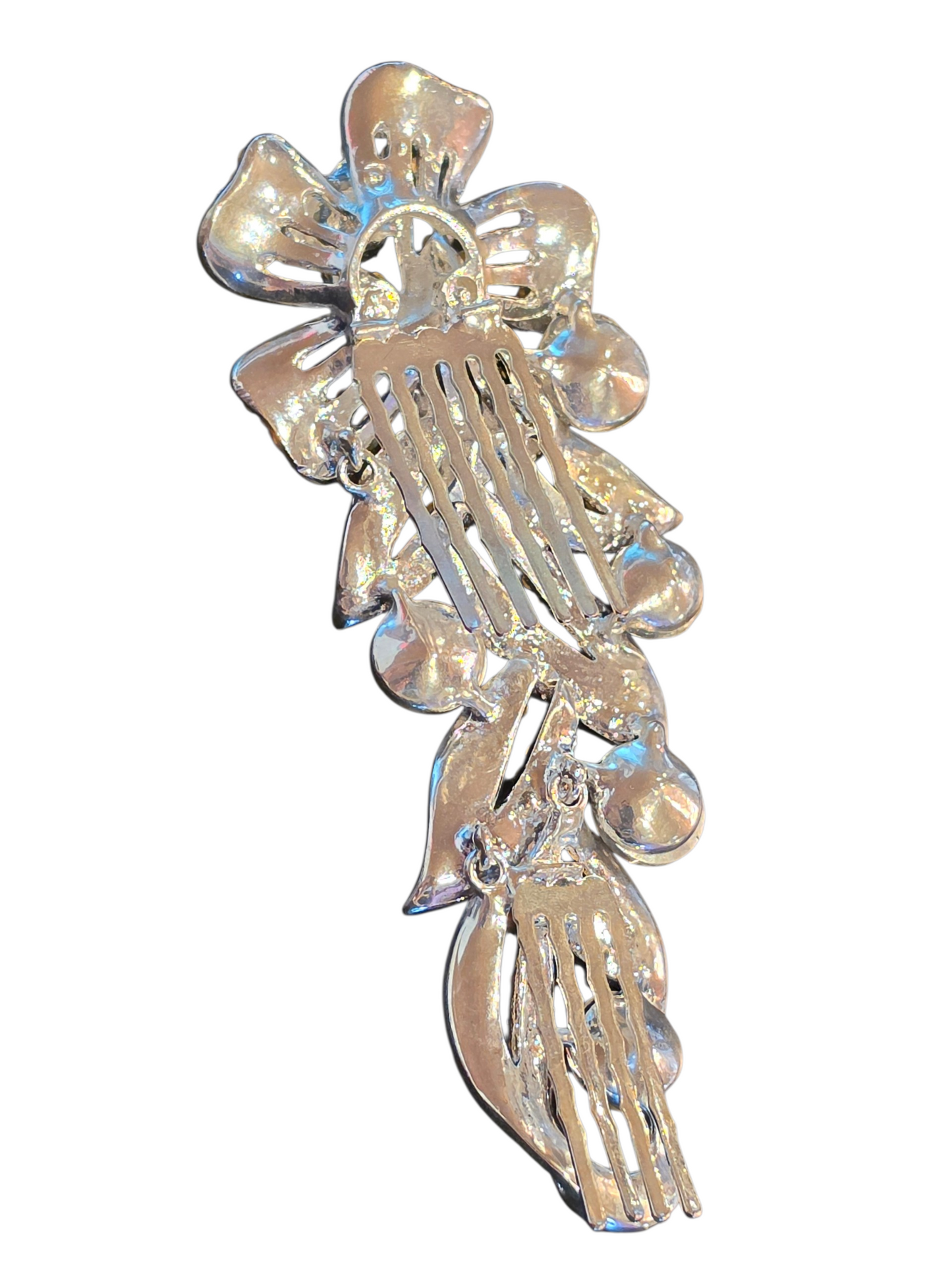 Large Floral Double Comb