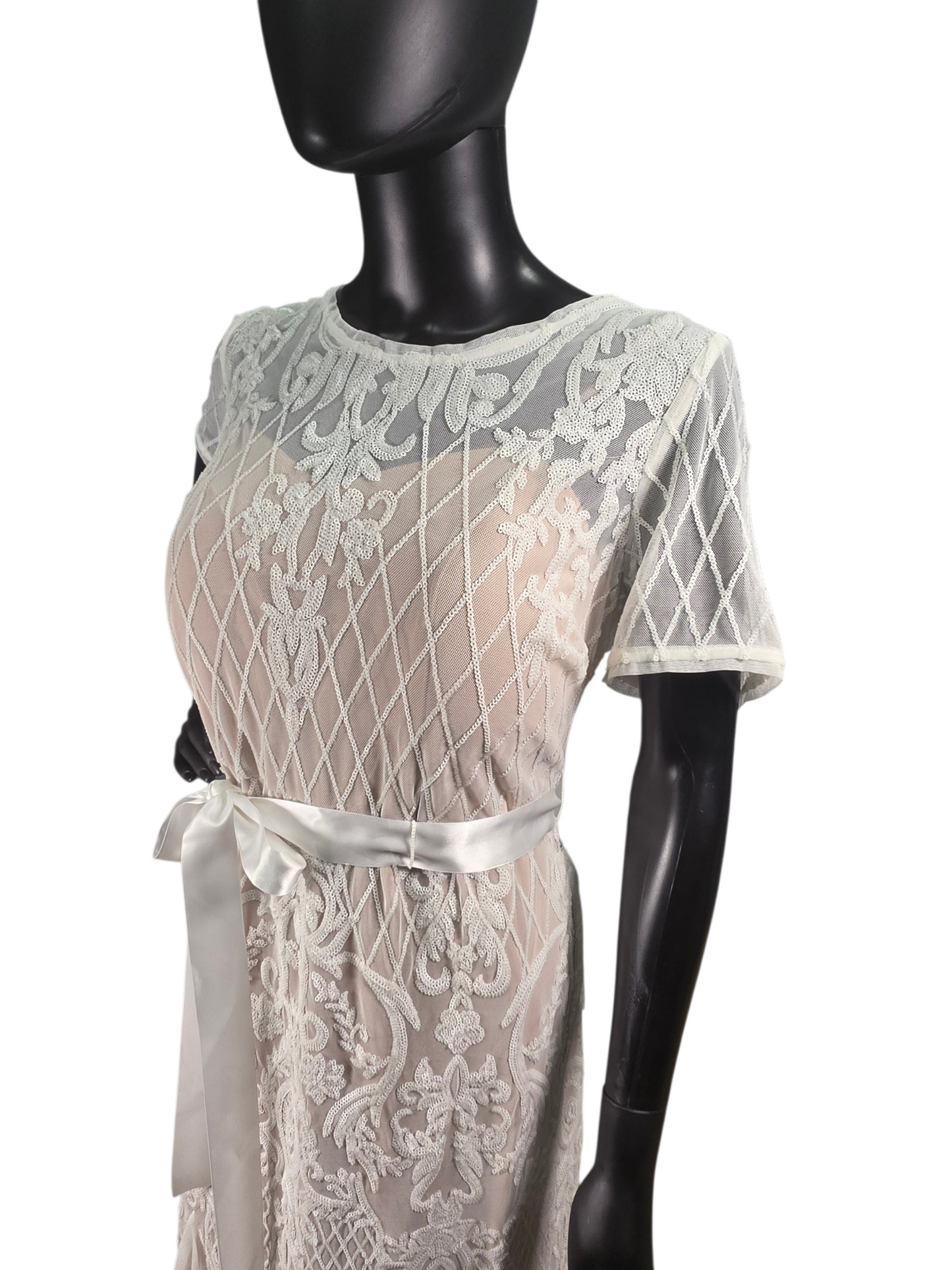 Ivory/Nude Sequin Kick - R & M Richards