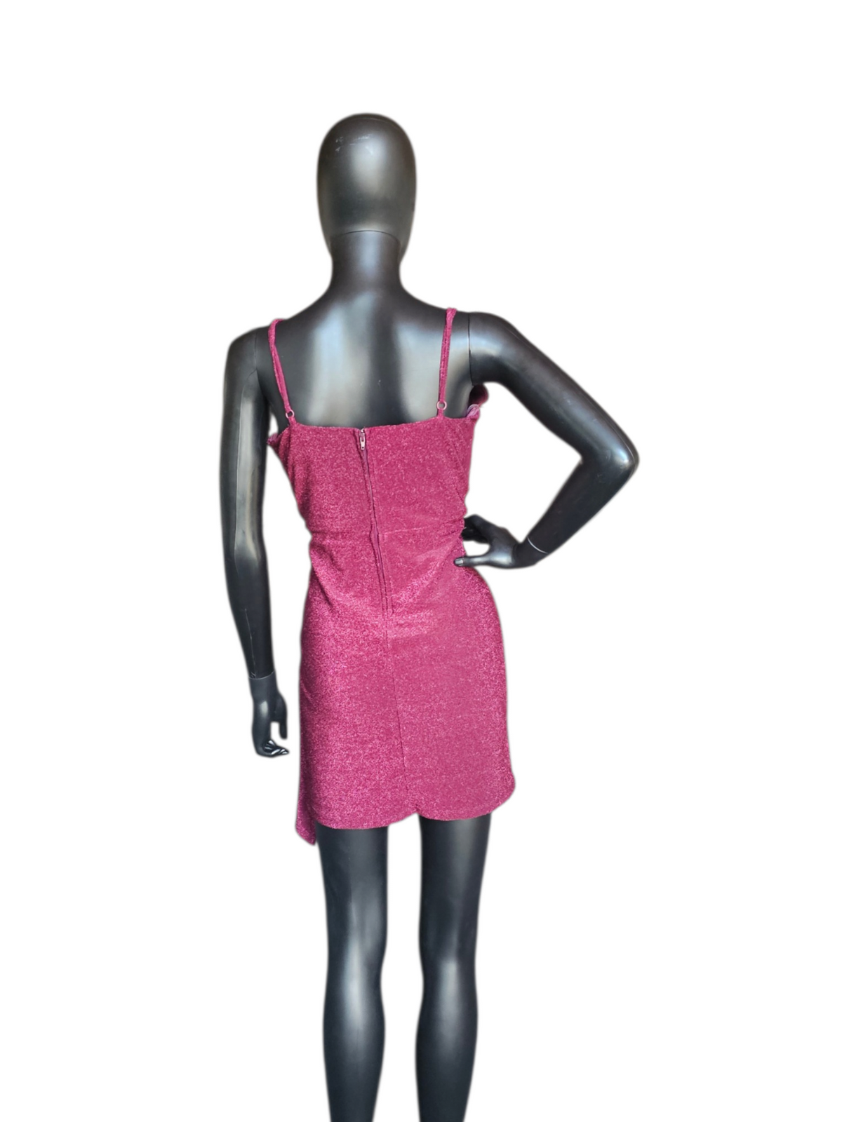 Maroon Sparkle Homecoming Dress - Trixxi