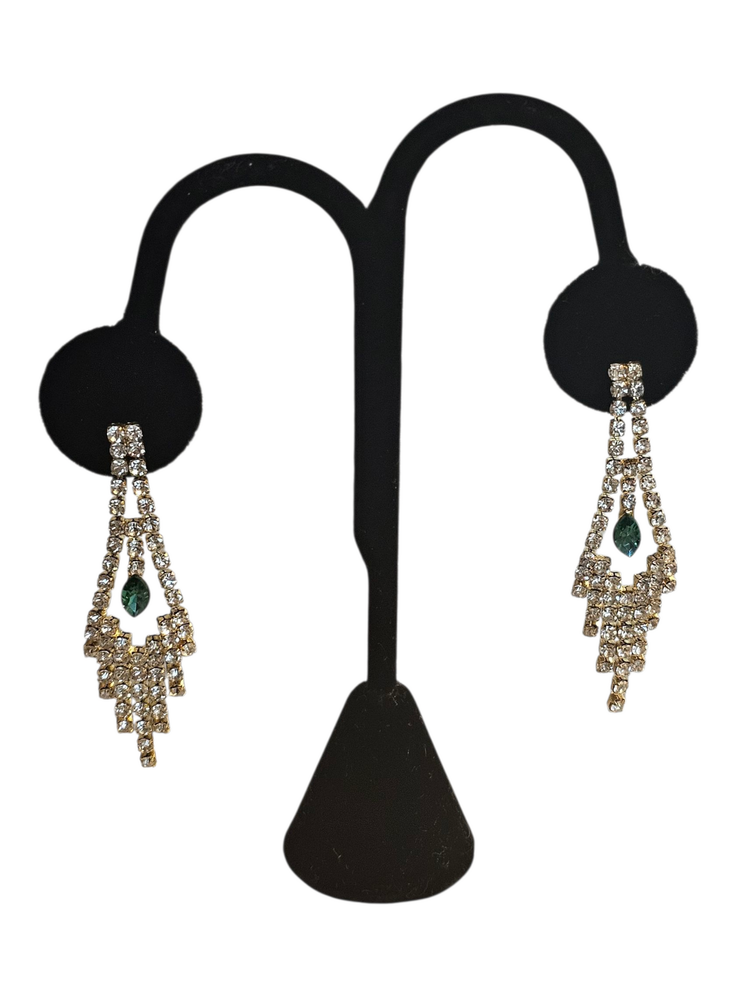 Gold/Turquoise Fringe Earring