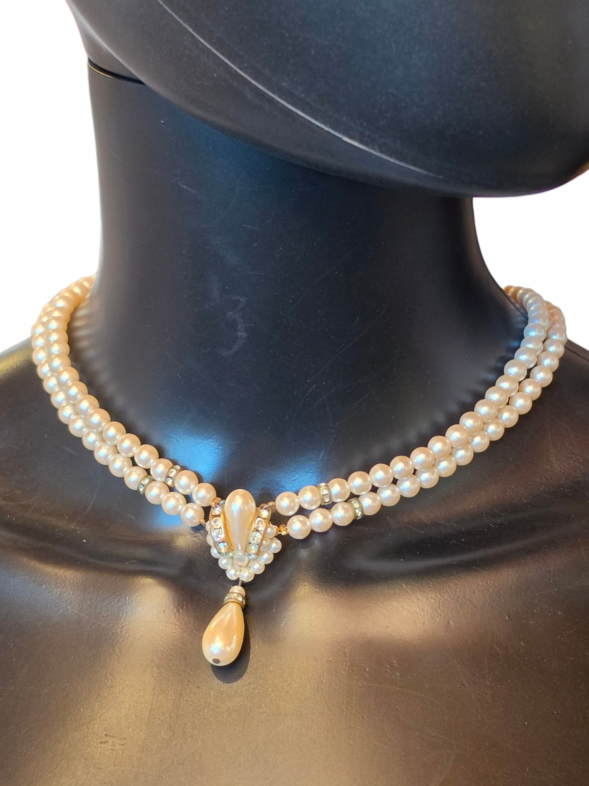 Vintage Pearl Choker/Earring Set