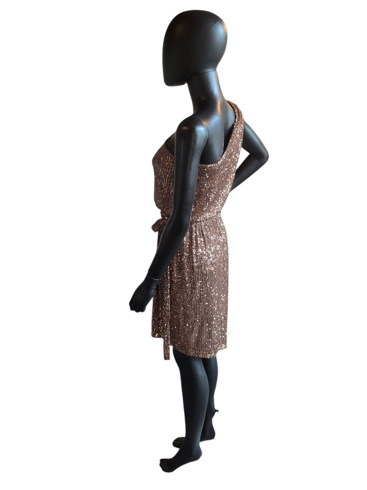 Bronze Sequin One Shoulder - RM Richards