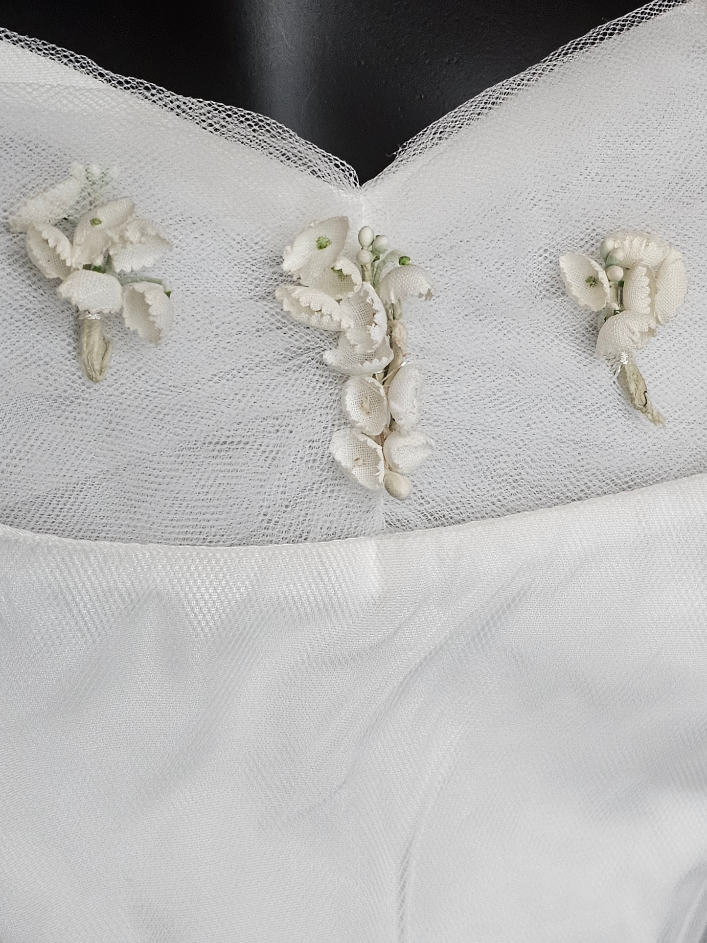 Vintage 50's Tulle Tea-Length Wedding Dress