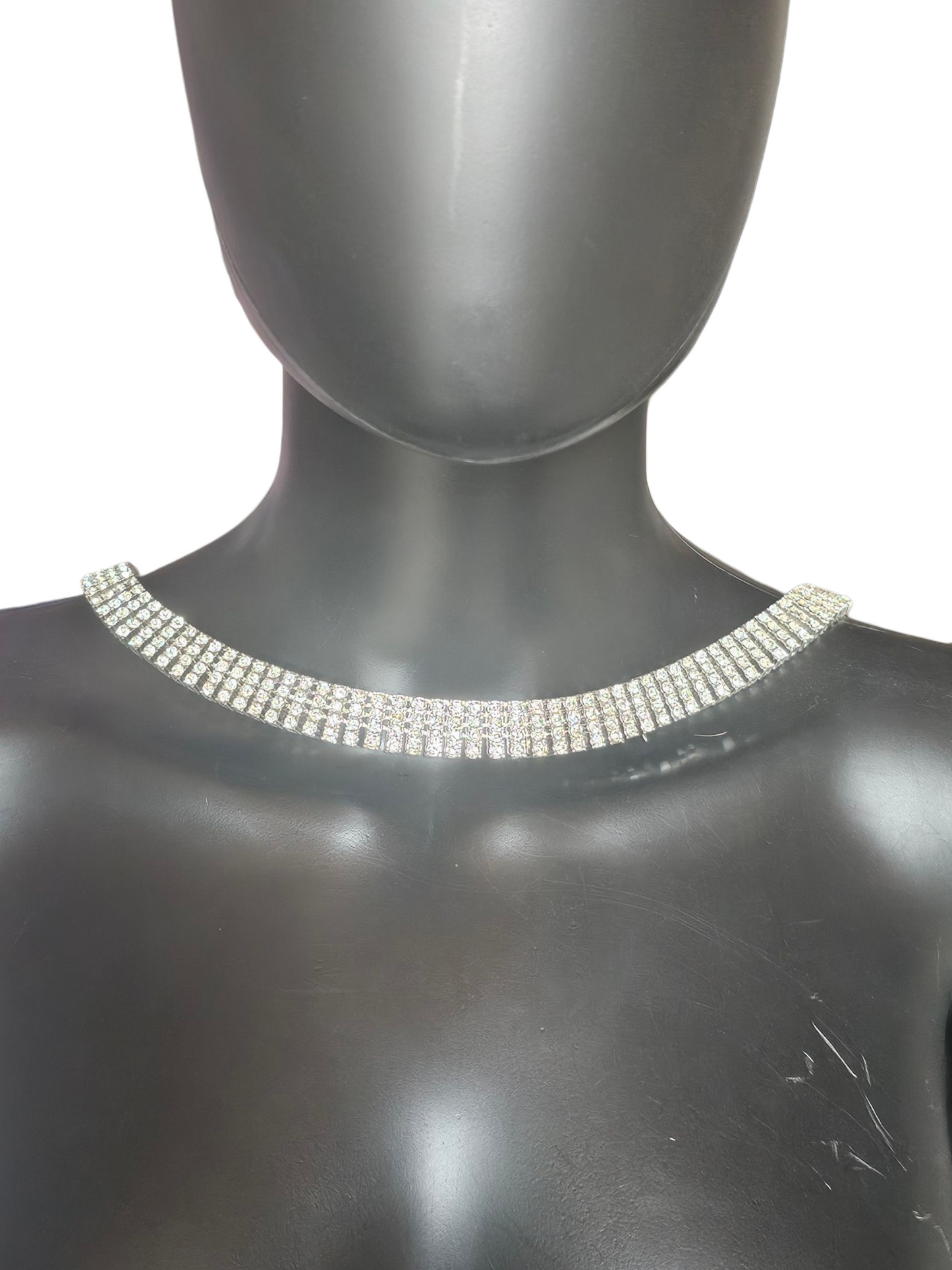 Vintage Rhinstone Coil Necklace/Belt