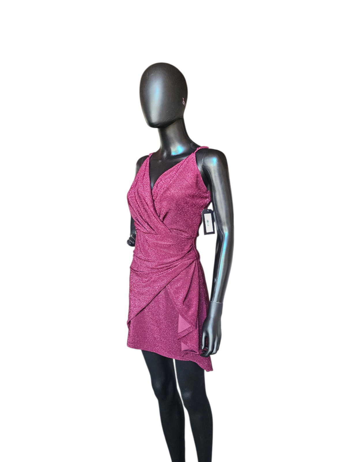 Maroon Sparkle Homecoming Dress - Trixxi