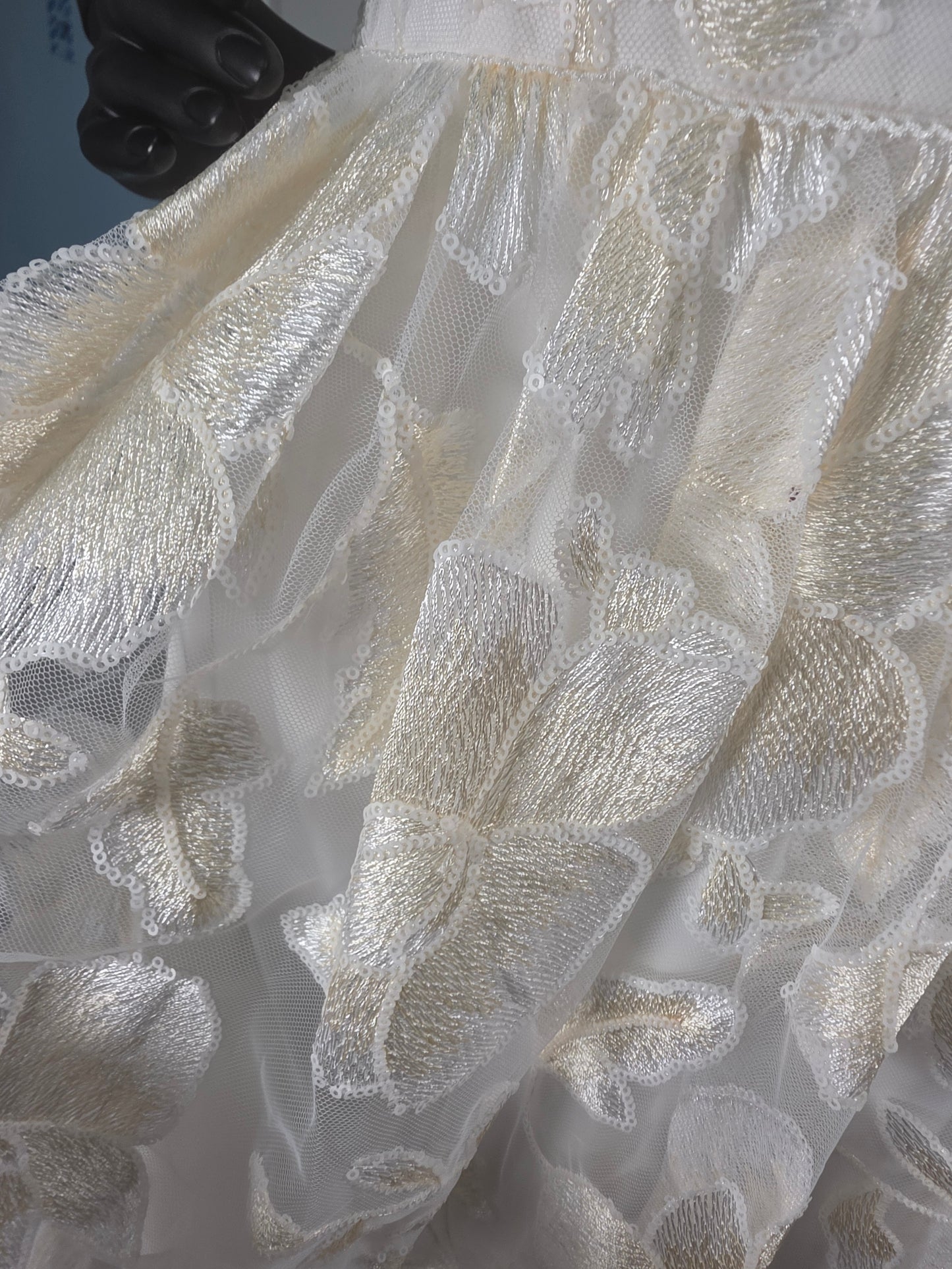 Ivory/Blush Floral Embroidered - Adrianna Papell