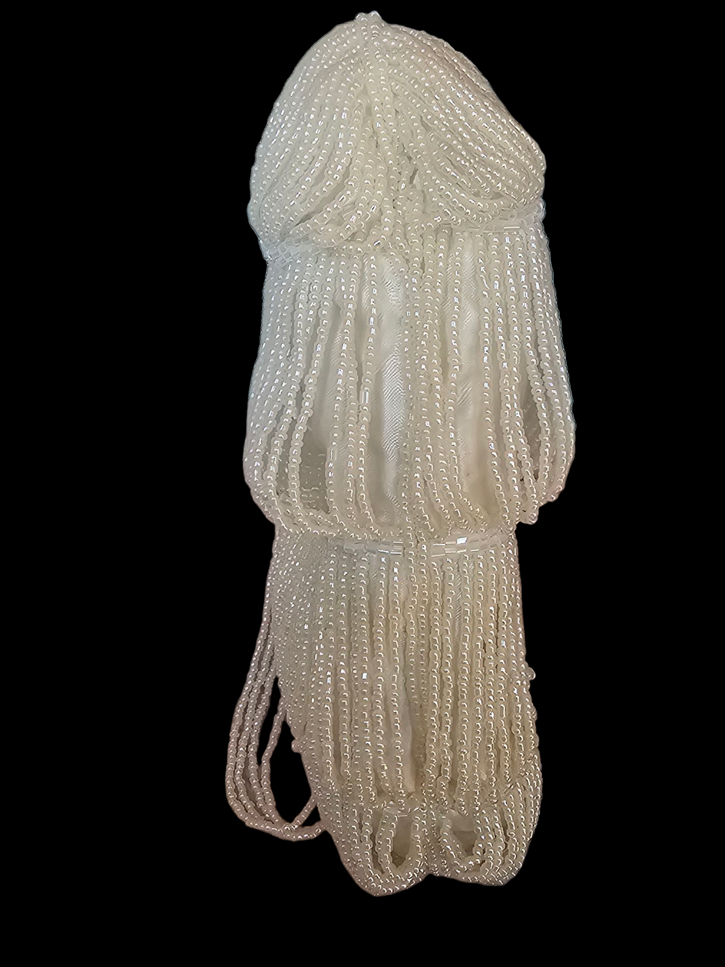 Gold/Ivory Beaded Clutch