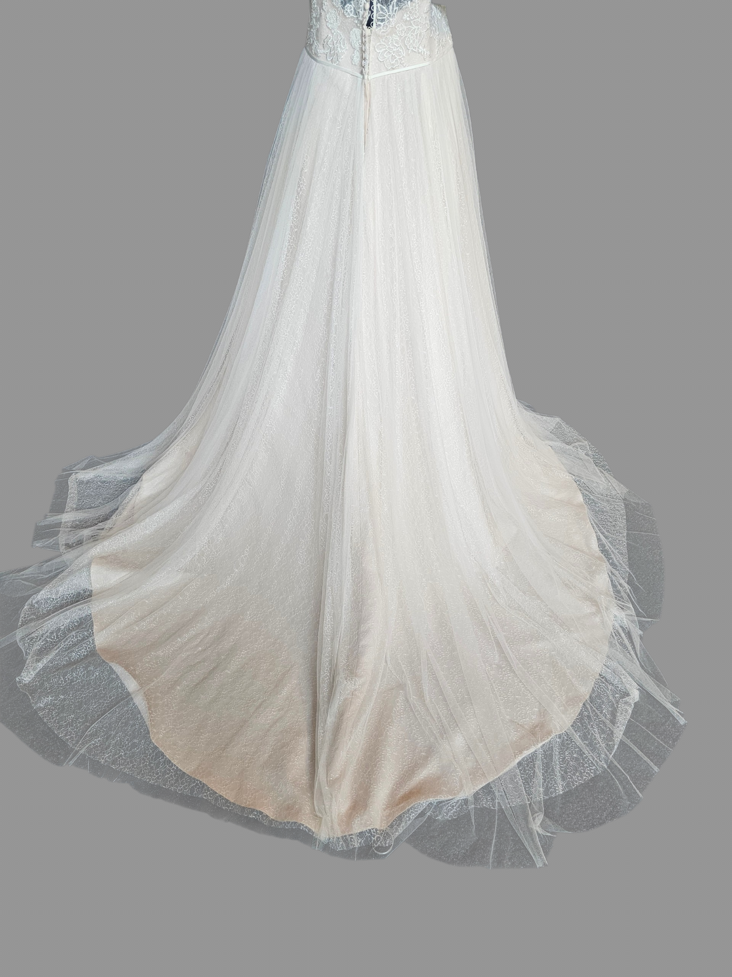 Blush Lace Racer Halter - Maggie Sottero