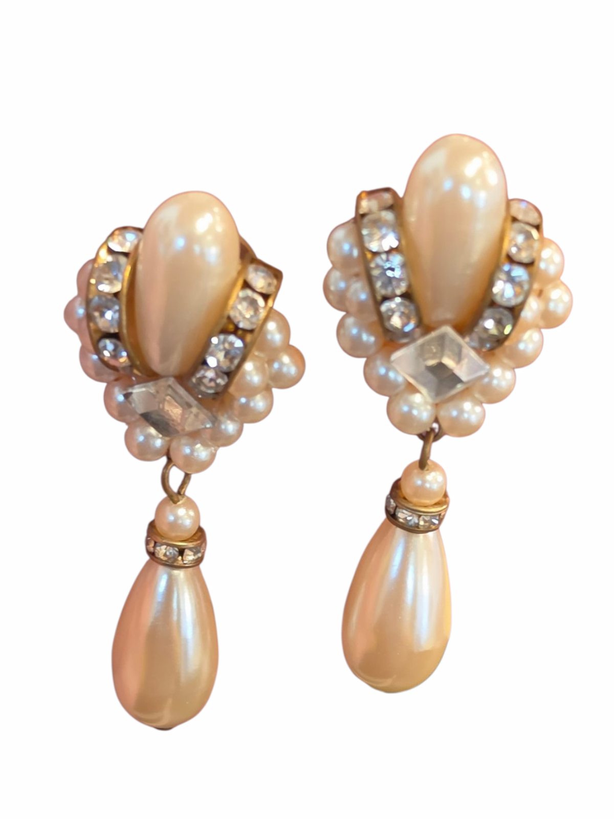 Vintage Pearl Choker/Earring Set