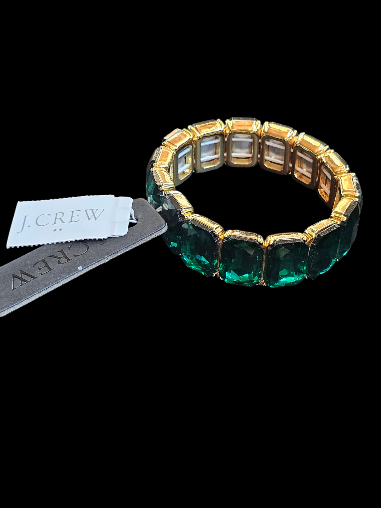 Green/Gold Stretch Bracelet - NWT J.Crew