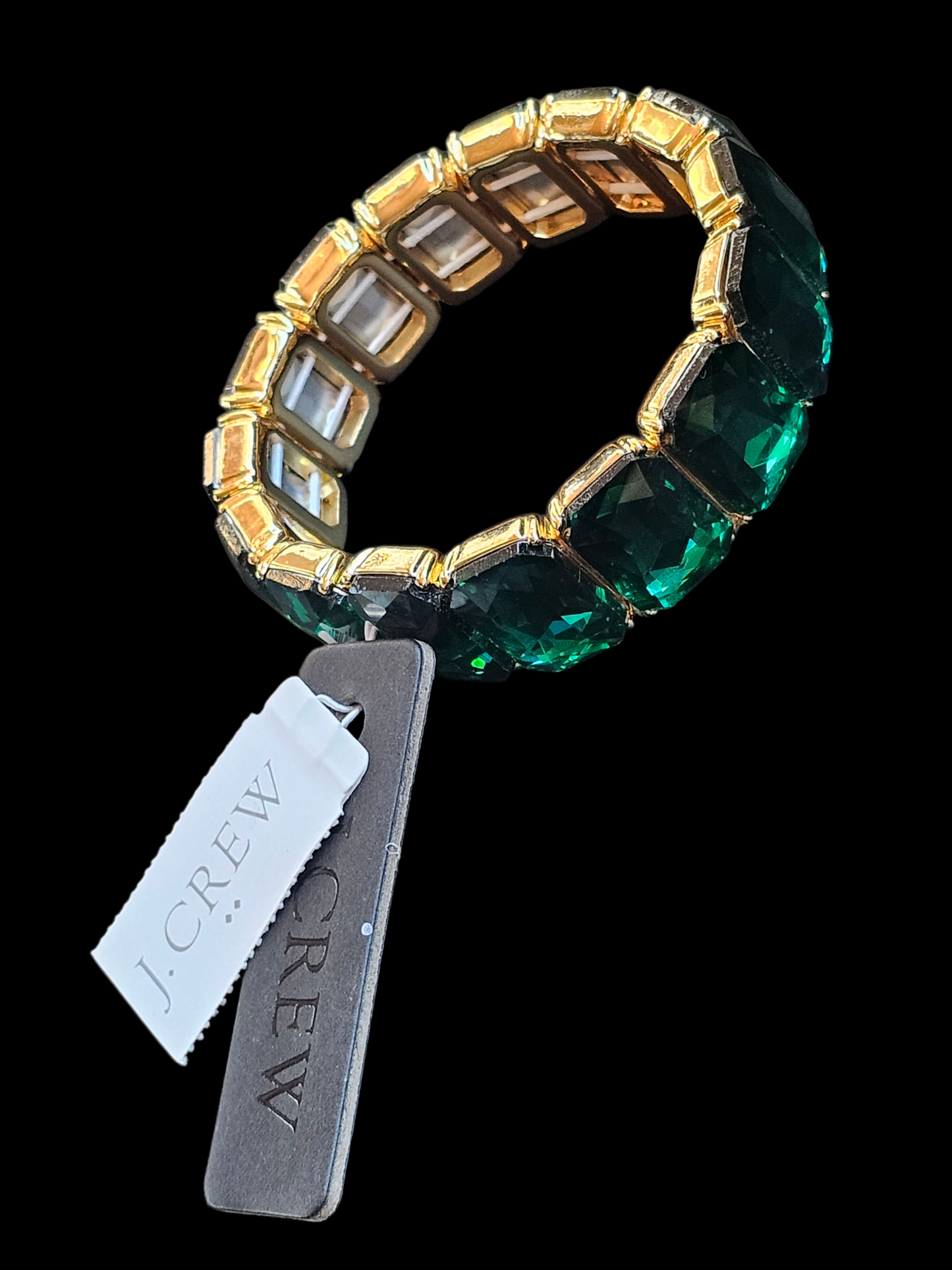 Green/Gold Stretch Bracelet - NWT J.Crew