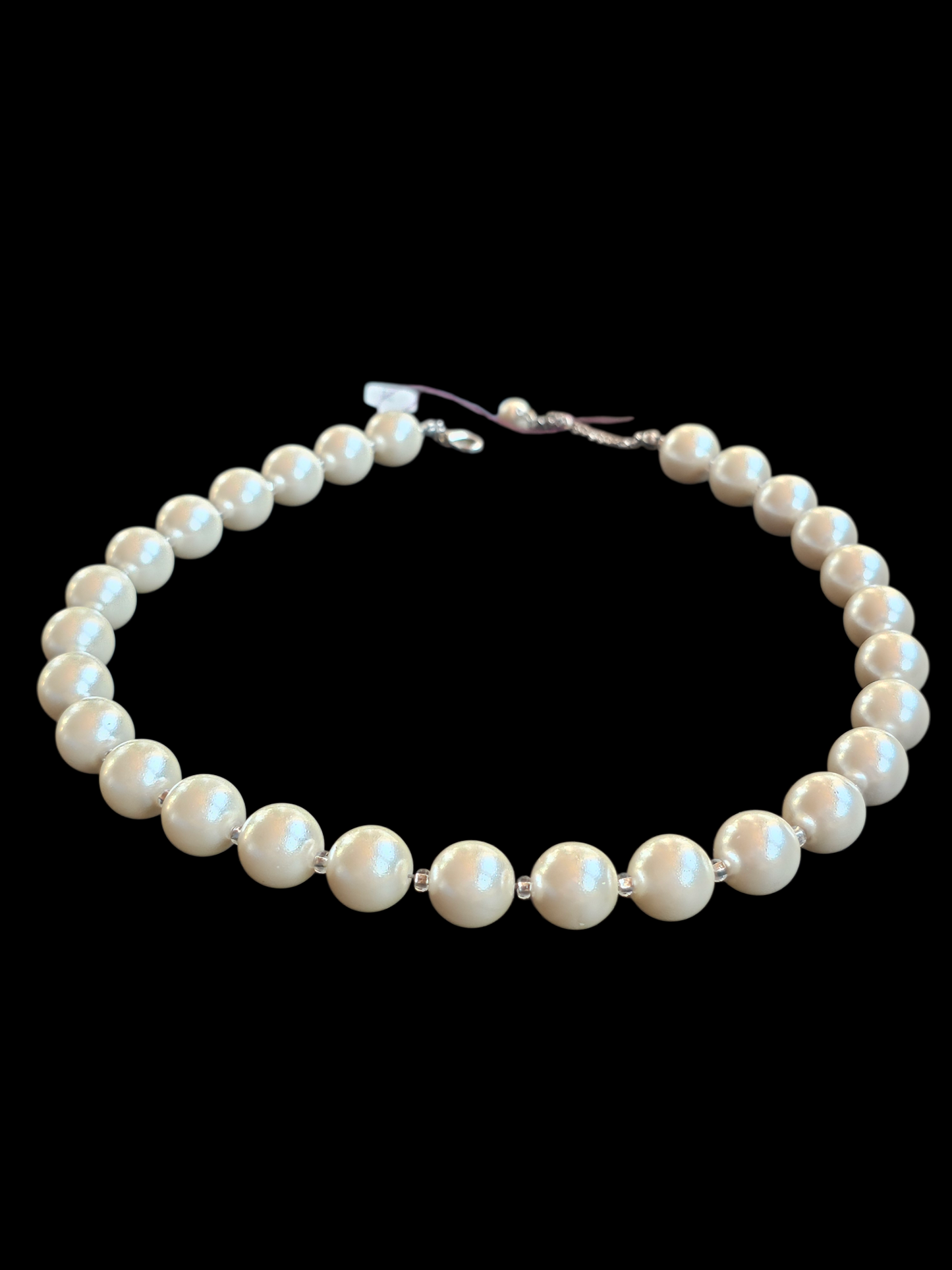 Large Light Ivory Pearl Strand (short)