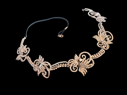 Crystal Swirl Hair Wreath
