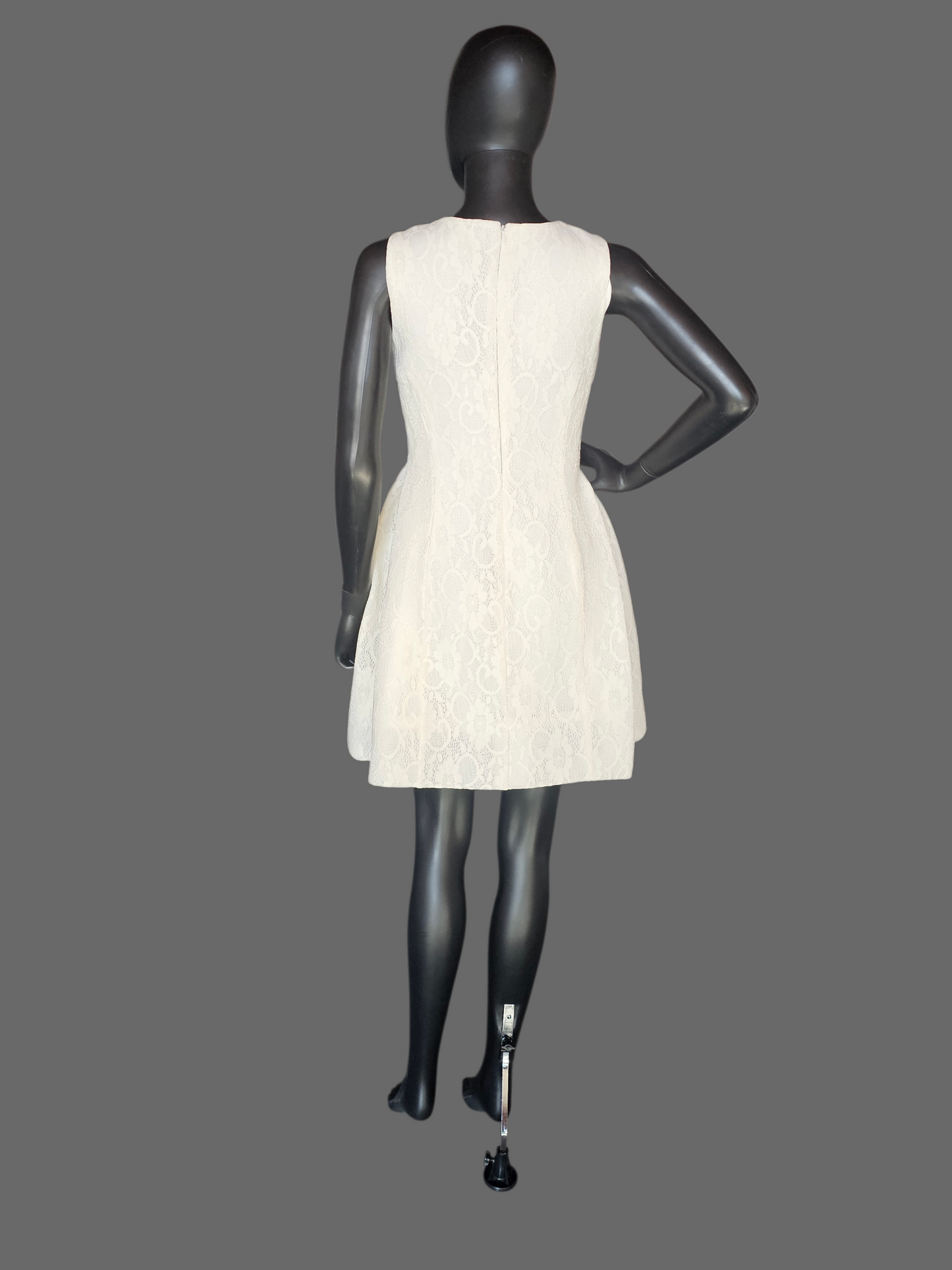 Ivory Neoprene/Lace Cocktail/Party Dress - Calvin Klein