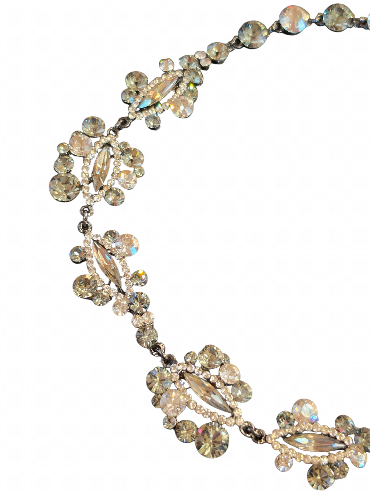 Smoke Crystal Necklace/Earring Set - Creations Georgianni
