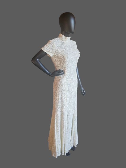 Vintage Beaded Cap Sleeve Fit/Flare - Cache