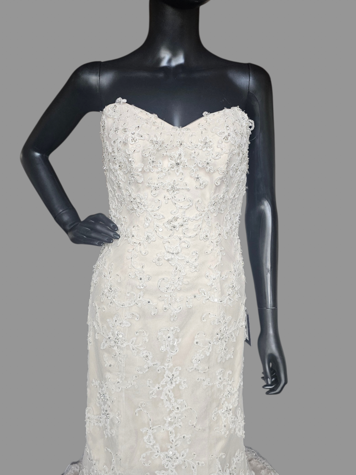 Ivory Lace Fit/Flare Sweetheart  Wedding Gown - Sottero & Midgley