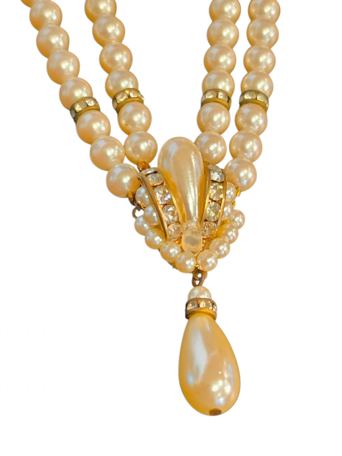 Vintage Pearl Choker/Earring Set