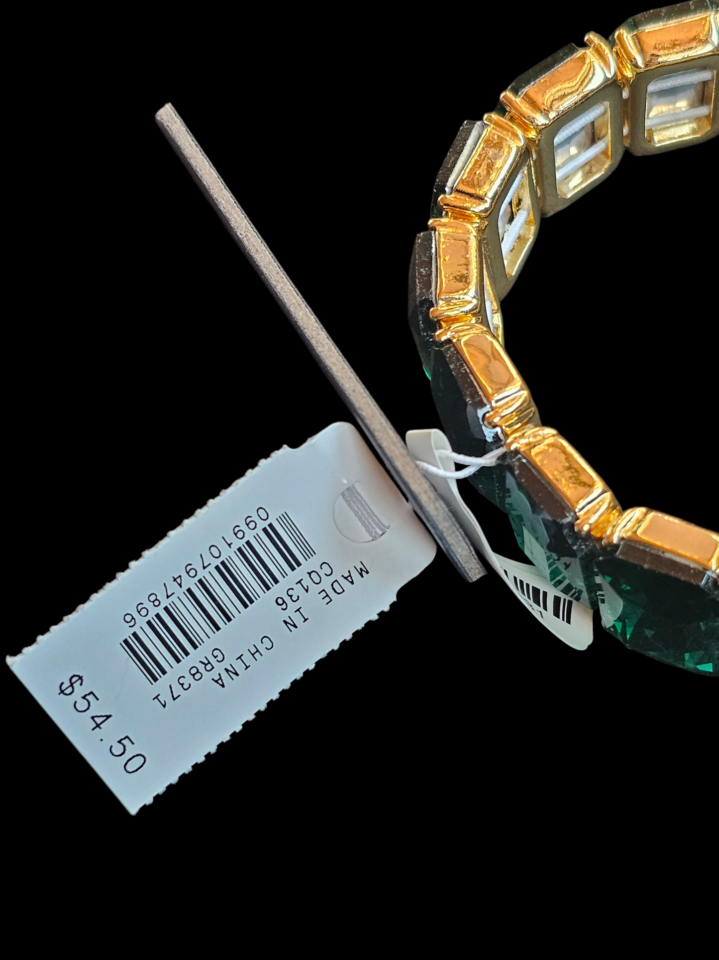 Green/Gold Stretch Bracelet - NWT J.Crew