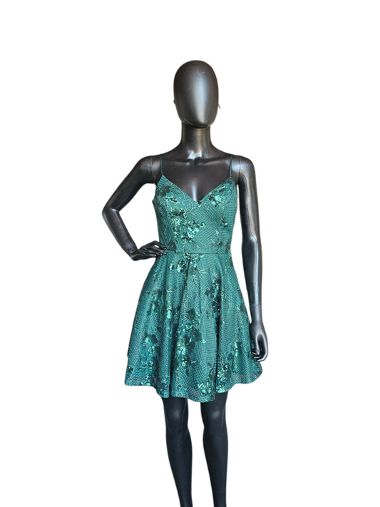 Forest Green Babydoll Glitter NWT - City Studio