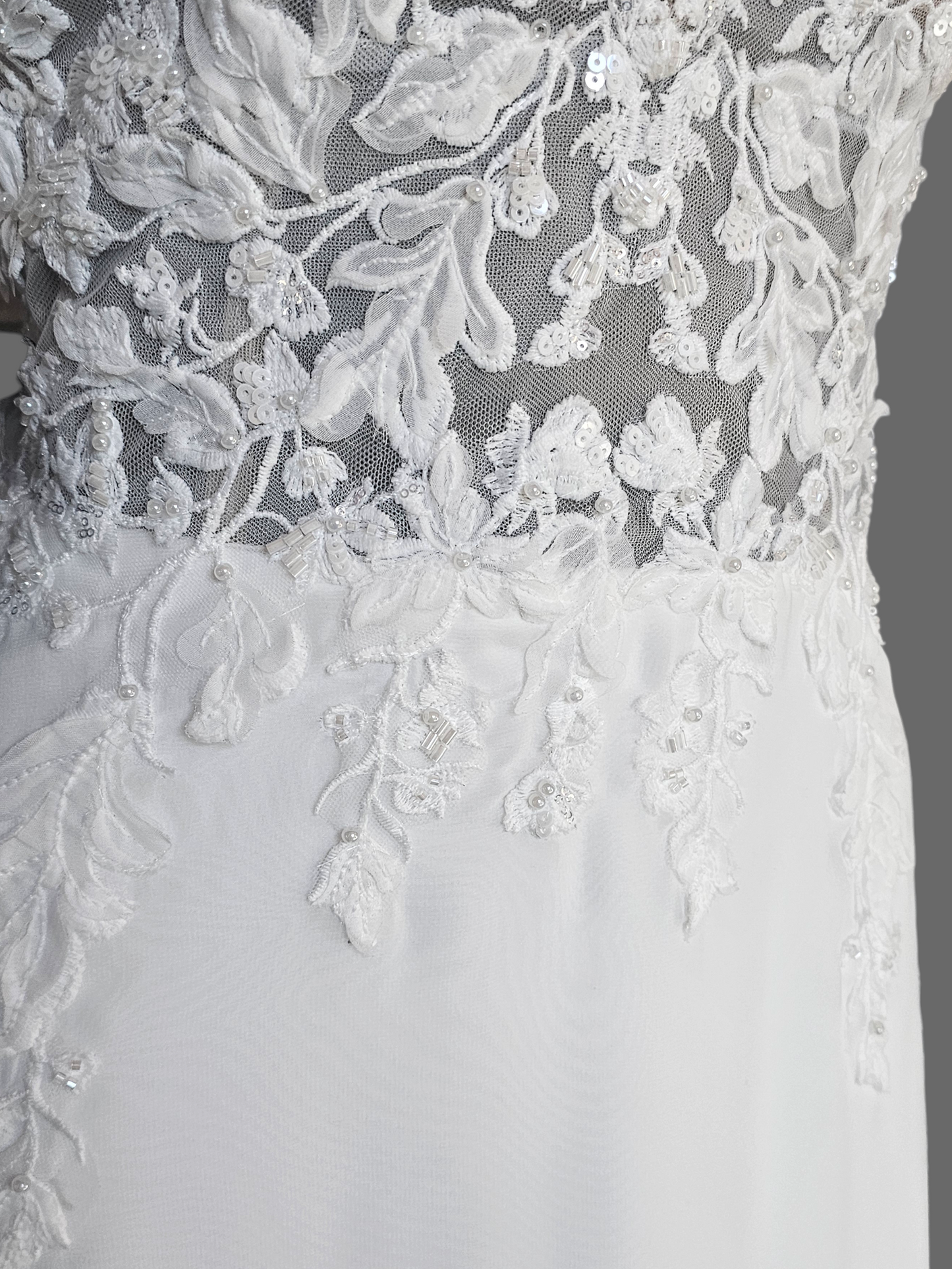 Chiffon Boho Plunge W/Detatchable Puff Sleeve - Private Label
