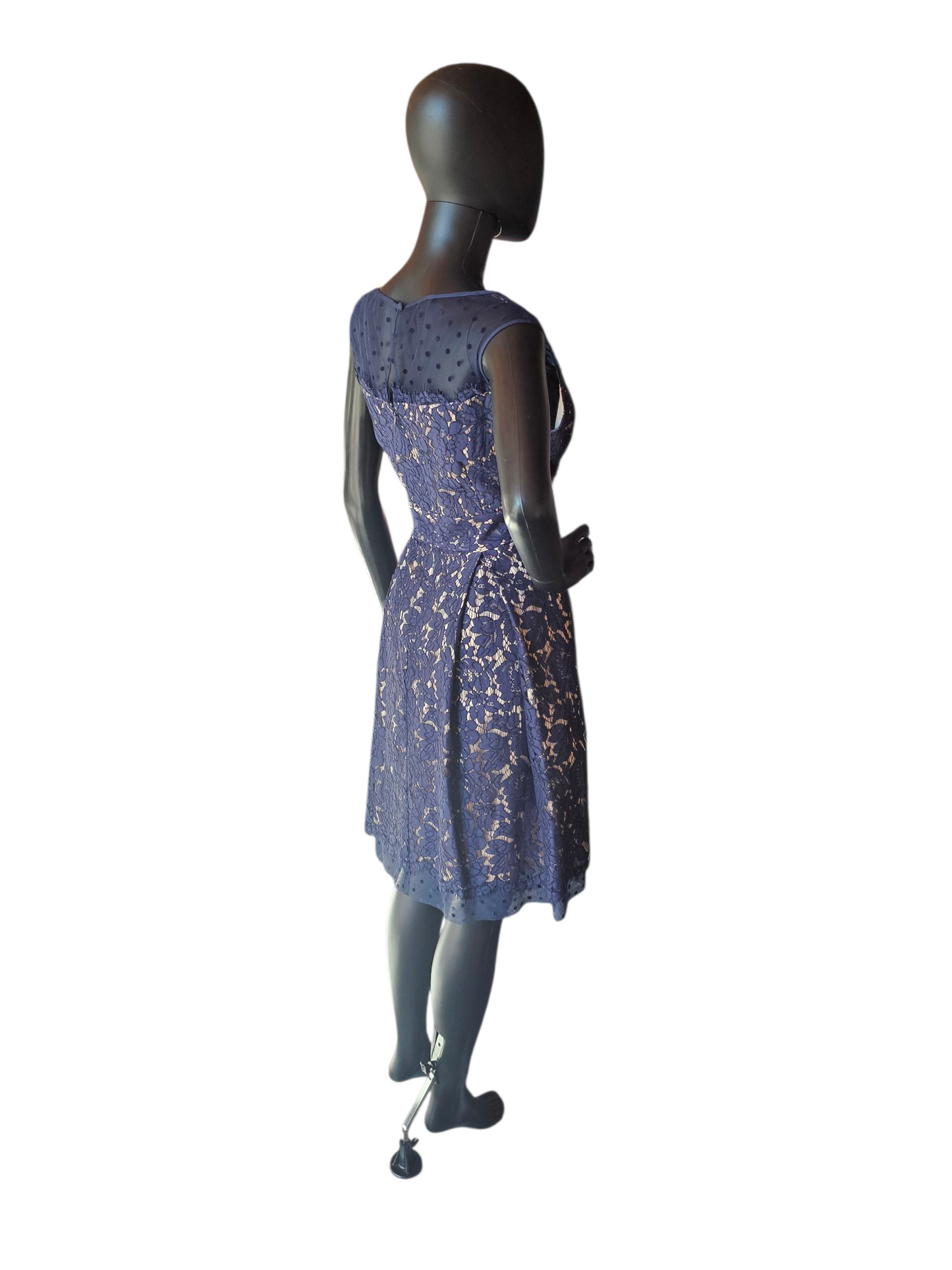 Navy Lace Cocktail Dress - Eliza J