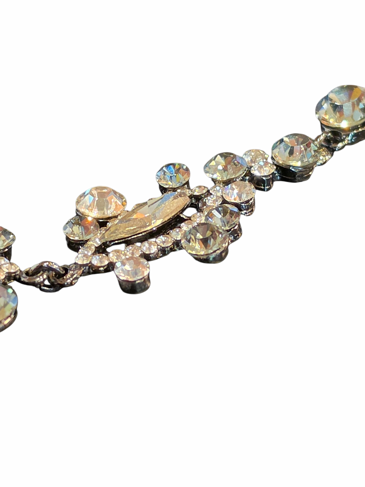 Smoke Crystal Necklace/Earring Set - Creations Georgianni