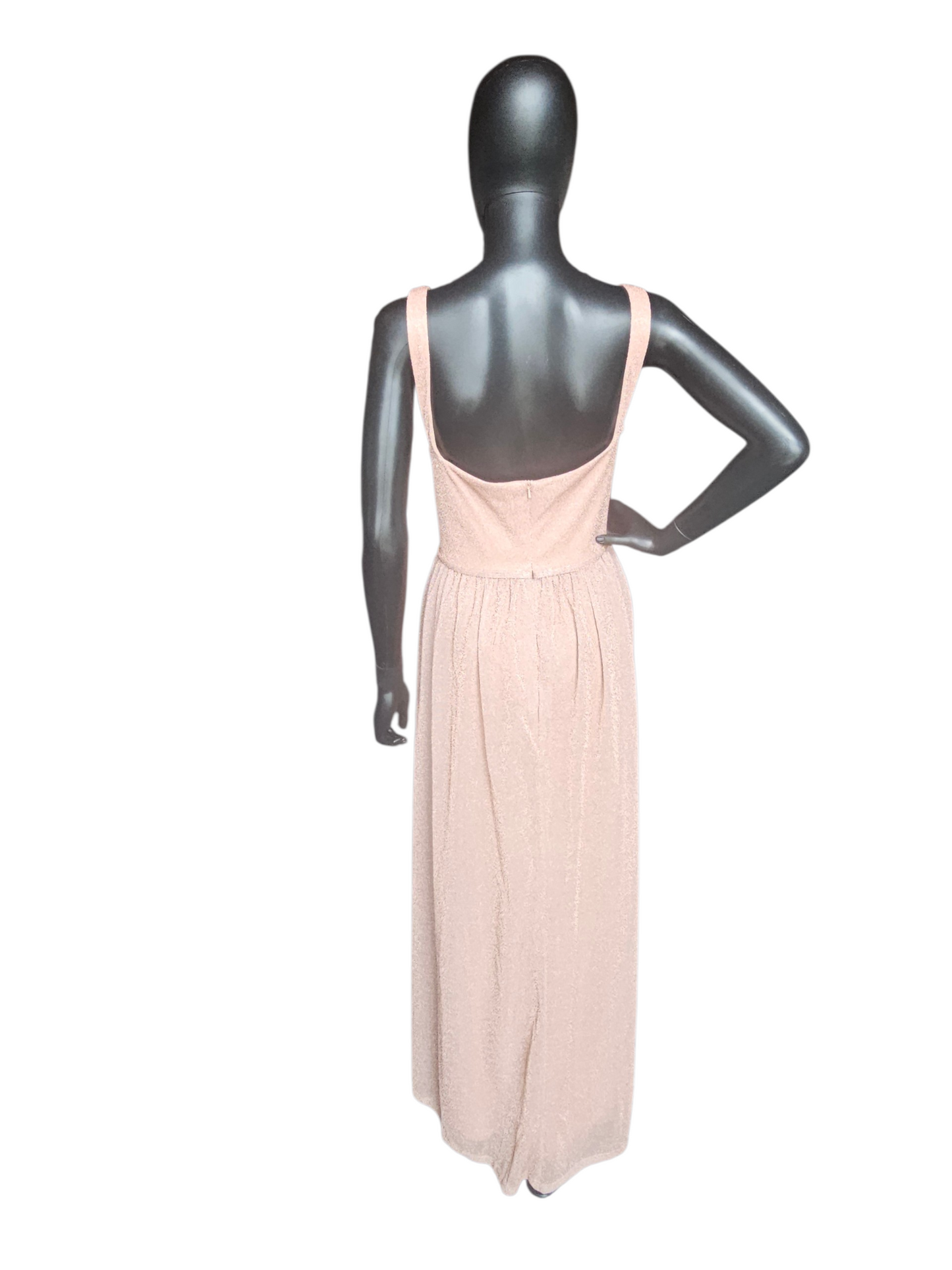 Pink Sparkle Scoop Maxi Formal Dress - Da Vinci