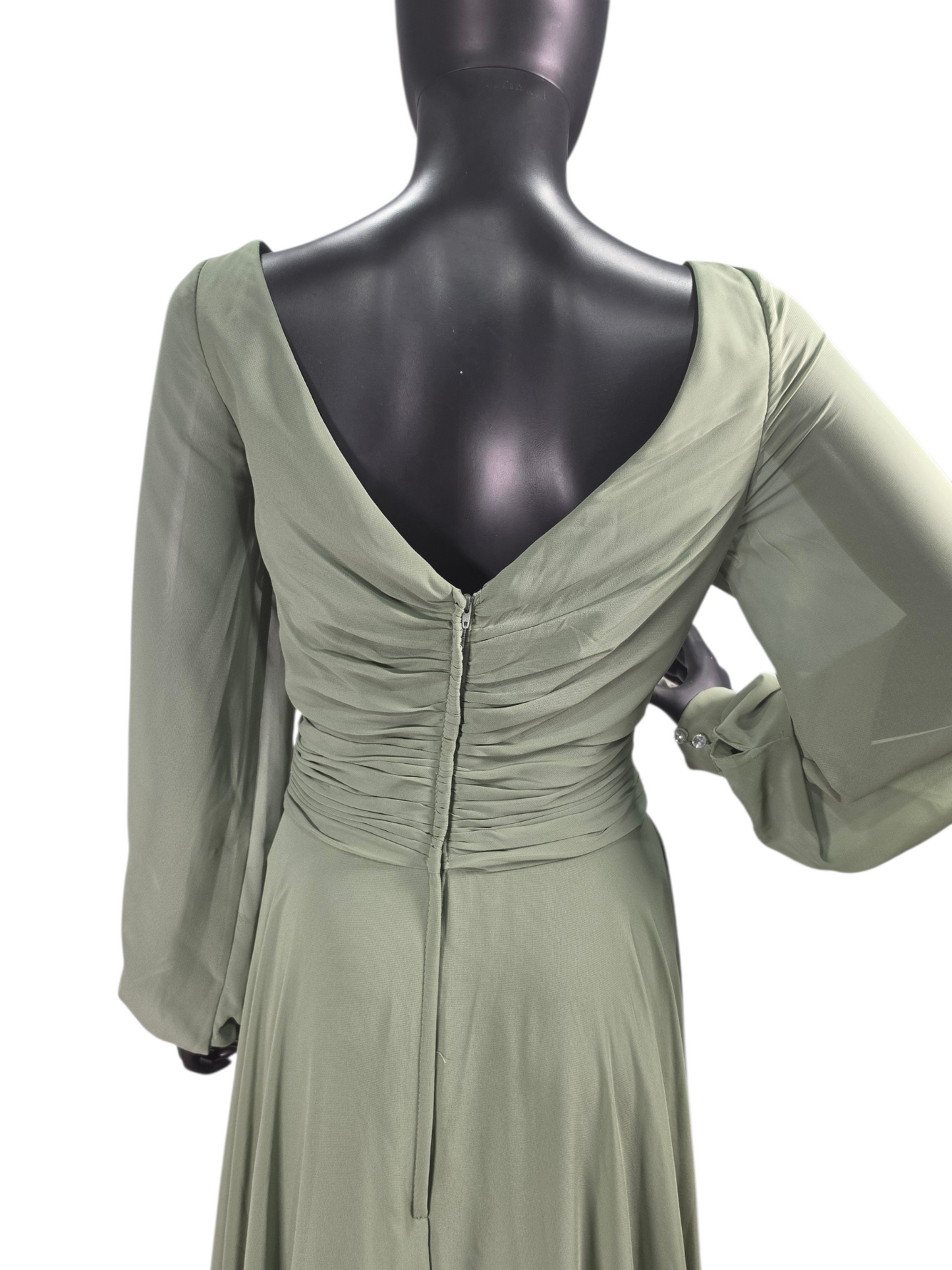 Evergreen Chiffon Pilgrim Sleeve - Kanalik