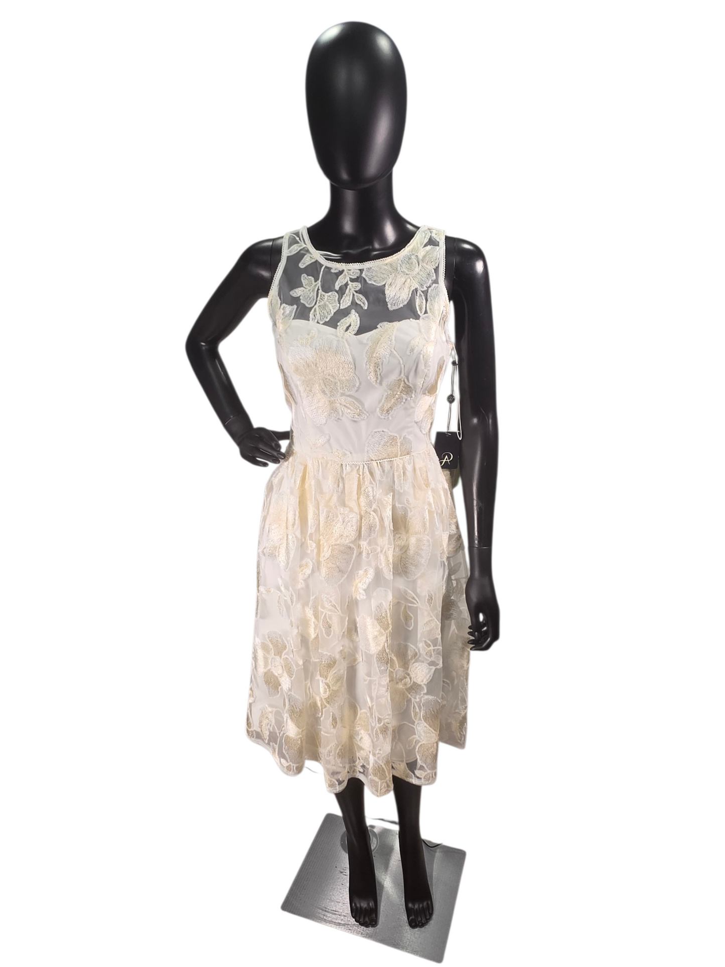 Ivory/Blush Floral Embroidered - Adrianna Papell